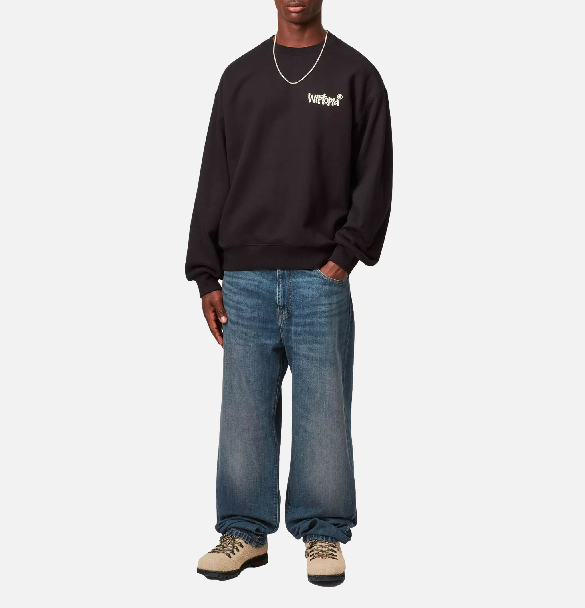 Carhartt WIP | Pantalon Aaront Bleu Foncé Usé | Royalcheese Paris