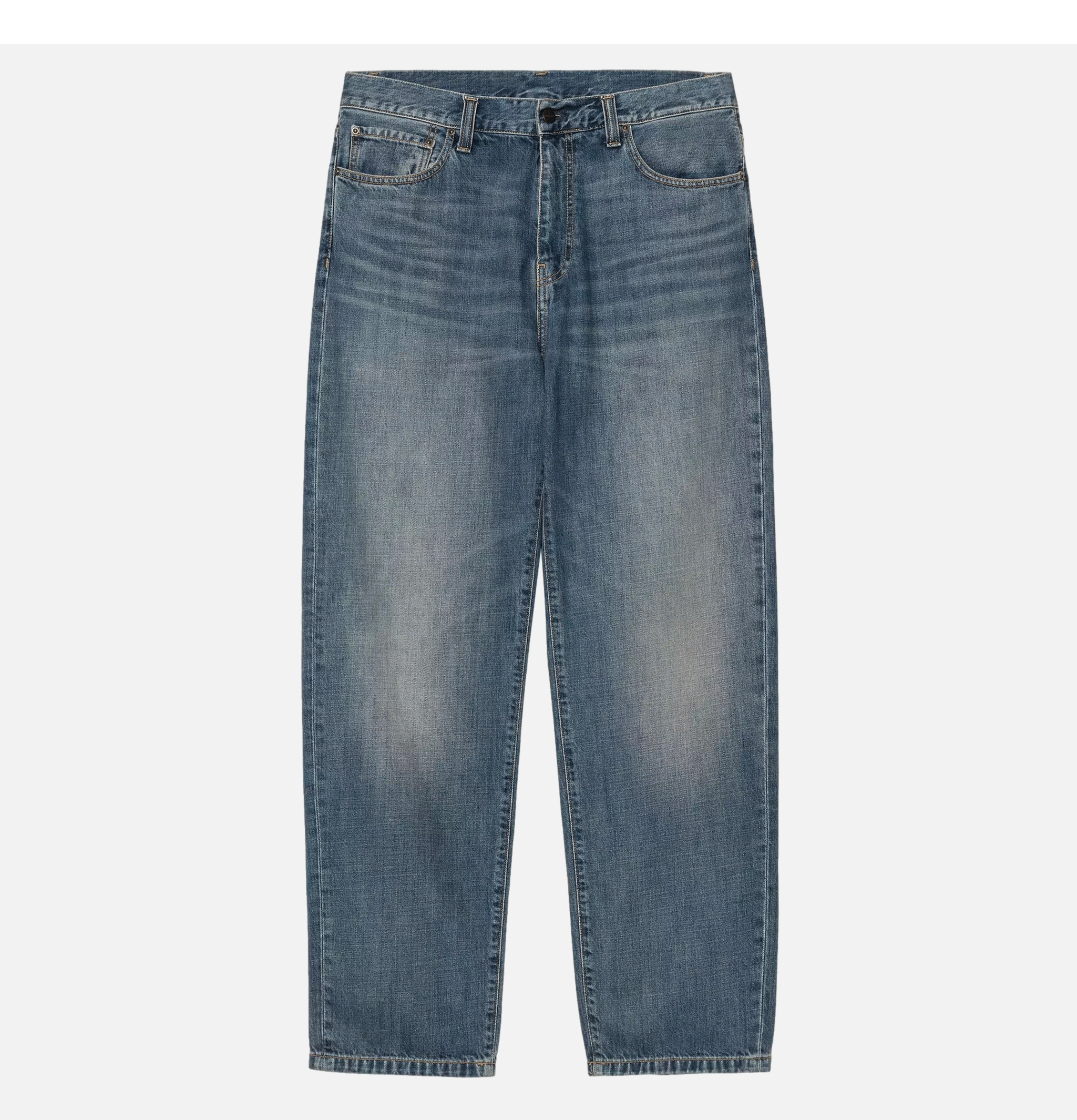 Pantalon Carhartt WIP Aaront Bleu Foncé Usé