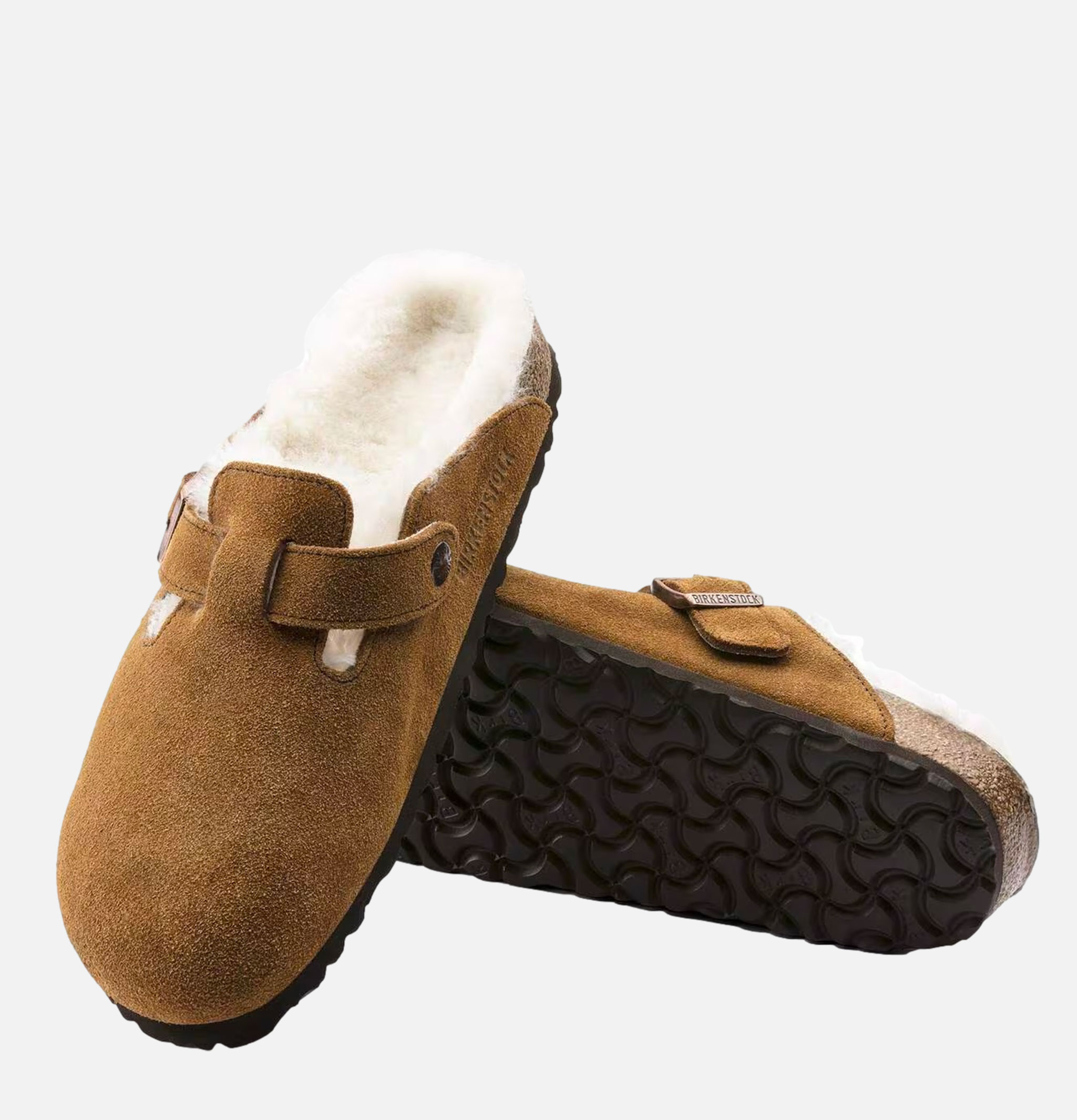Birkenstock Boston Shearling Narrow Mink (Étroite)