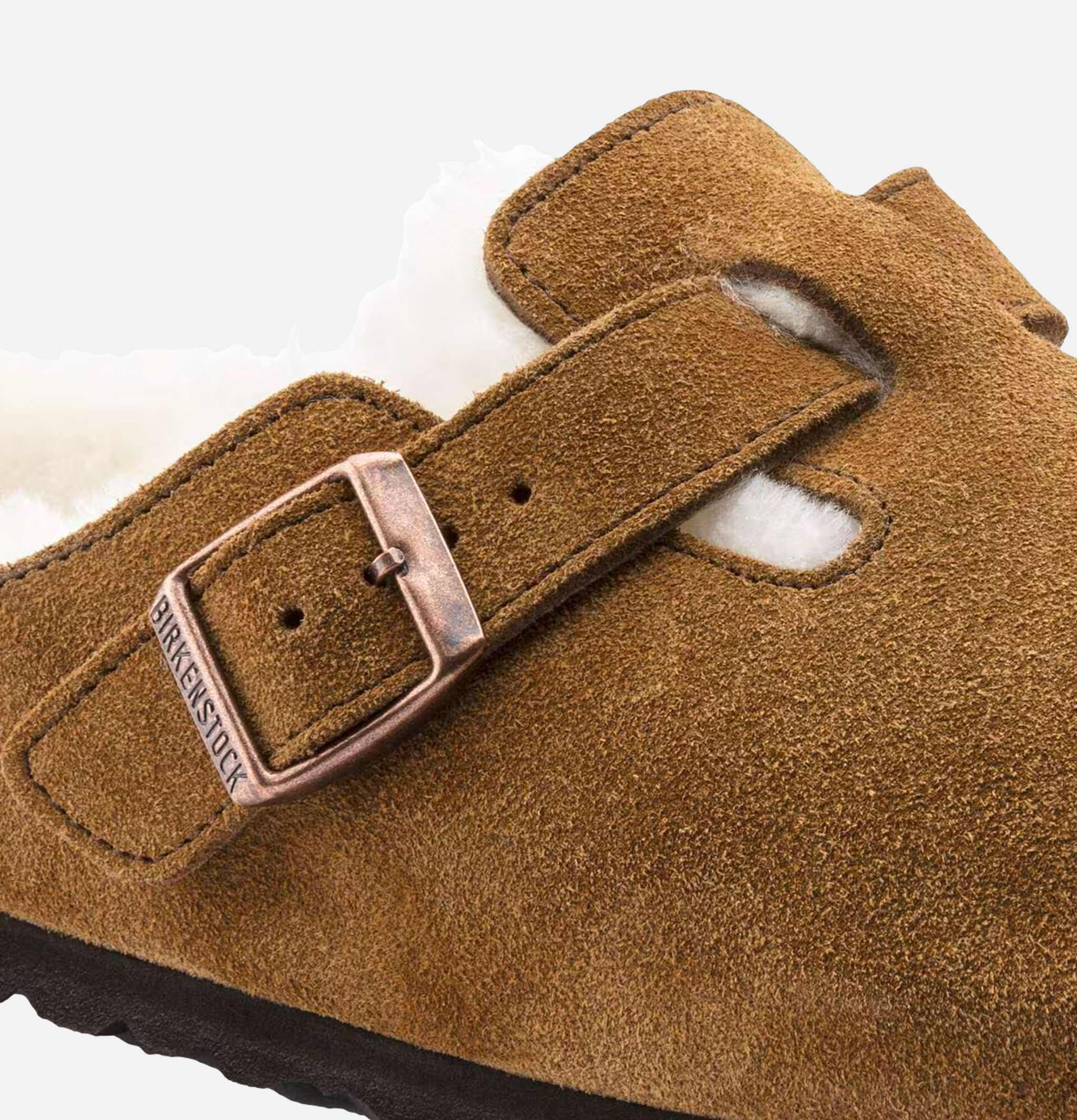 Birkenstock Boston Shearling Narrow Mink (Étroite)
