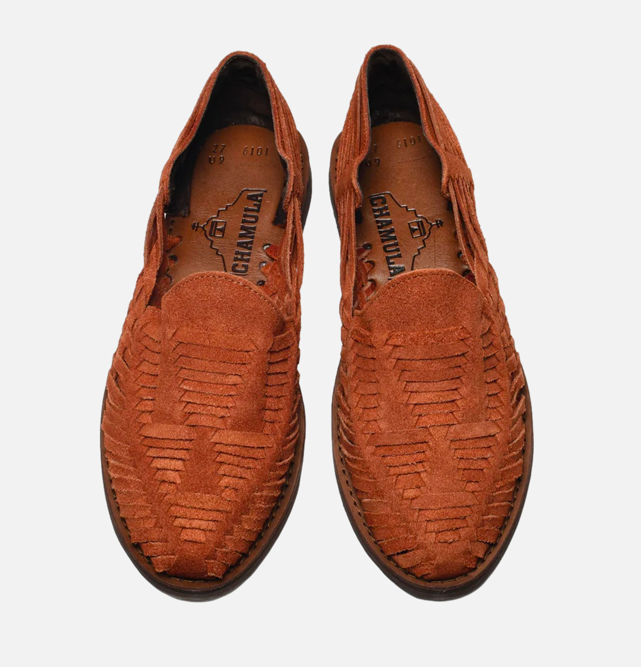 Chamula Sandals Cancun Suede Brown