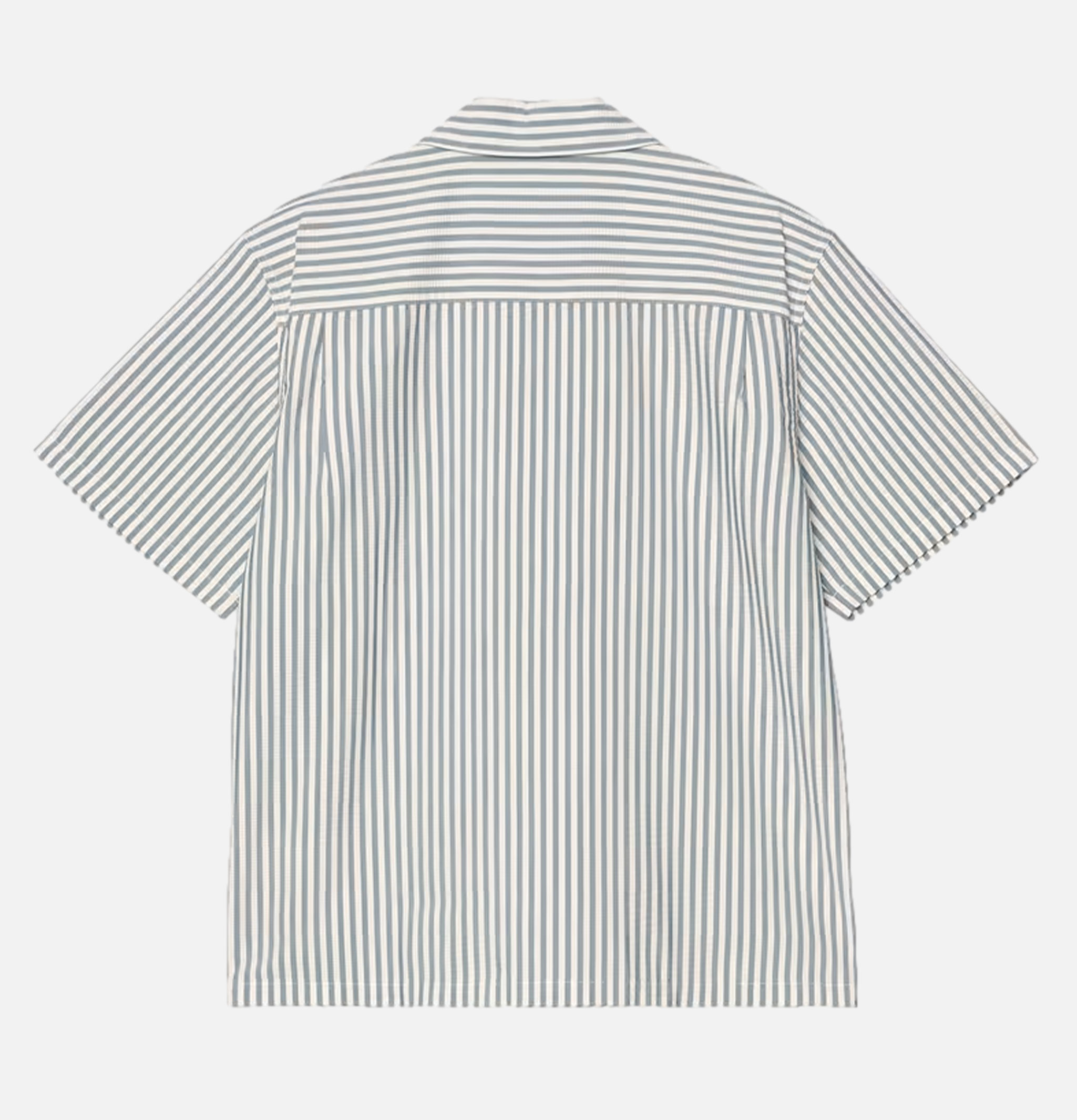Carhartt WIP Leavel S/s Stripe Blue Shirt