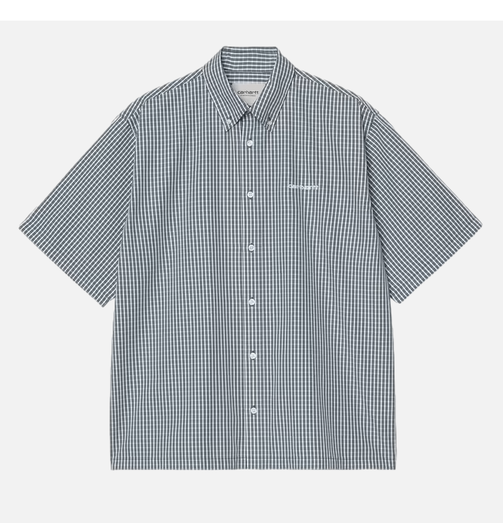 Carhartt WIP Chemise S/S Groff Check Blue River