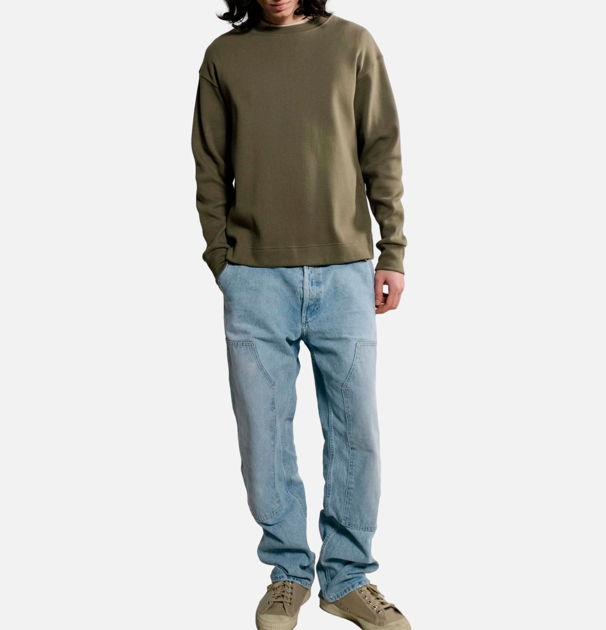 Nitto Knitwear T-shirt Manche Longue Vahé Khaki