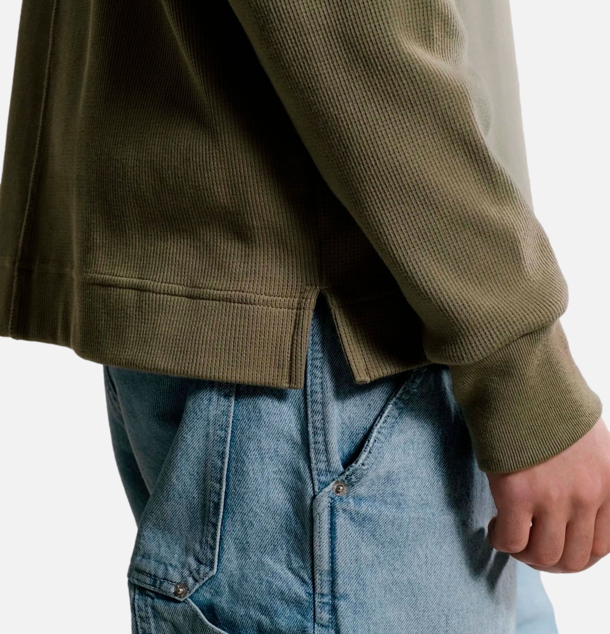 Nitto Knitwear T-shirt Manche Longue Vahé Khaki