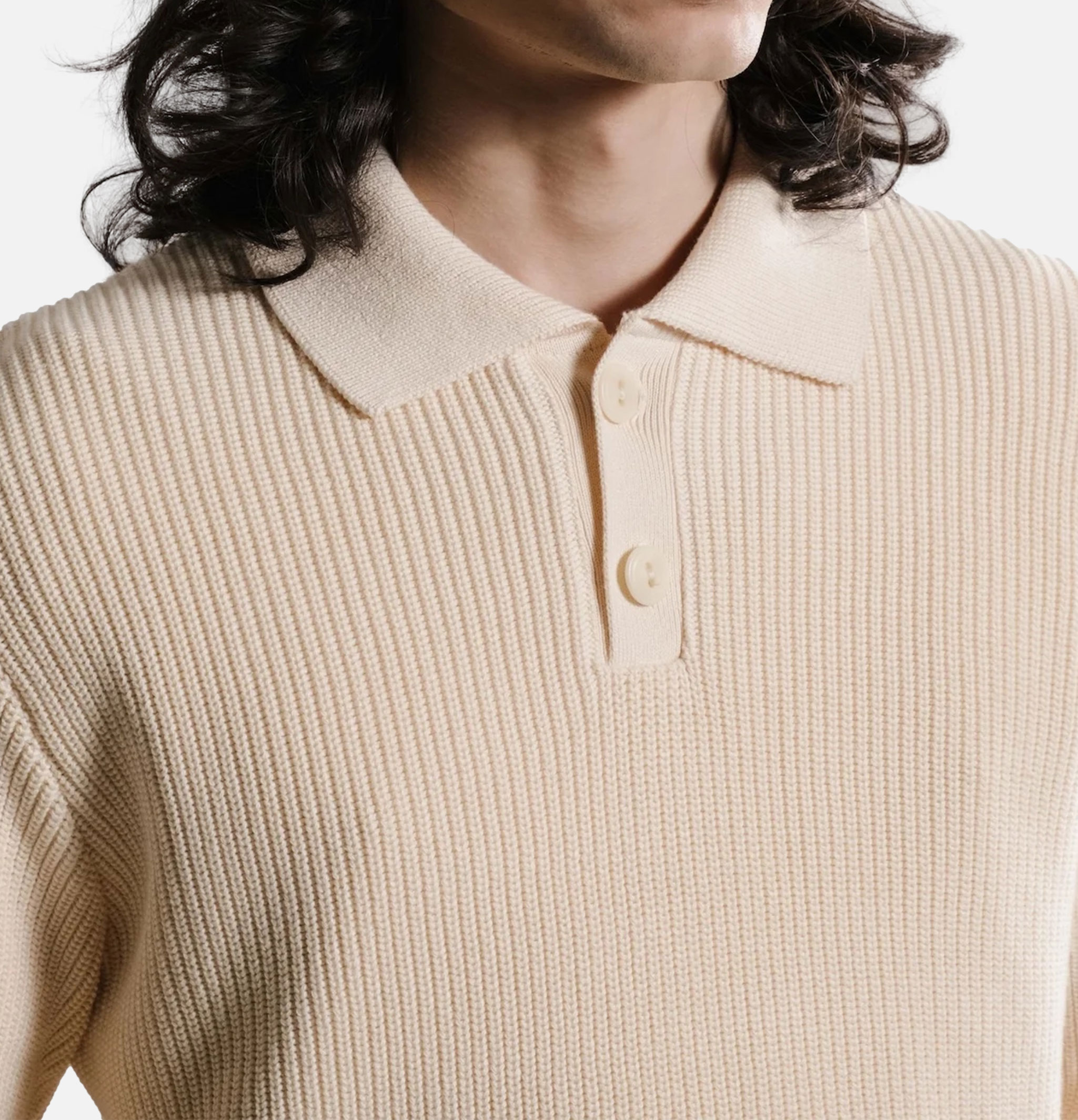Nitto Knitwear Polo Djivan Naturel