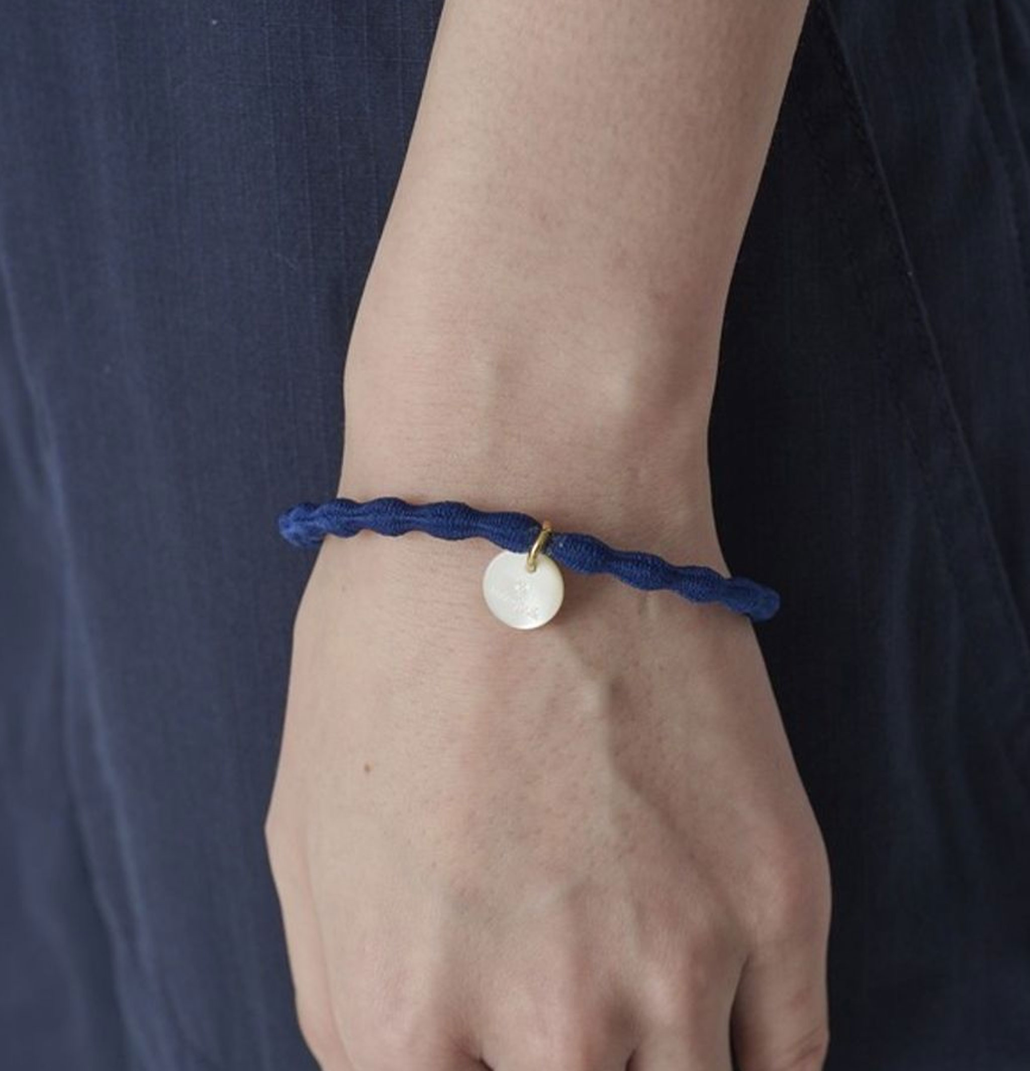 Snow Peak Hair Tie Logo Charm Noir