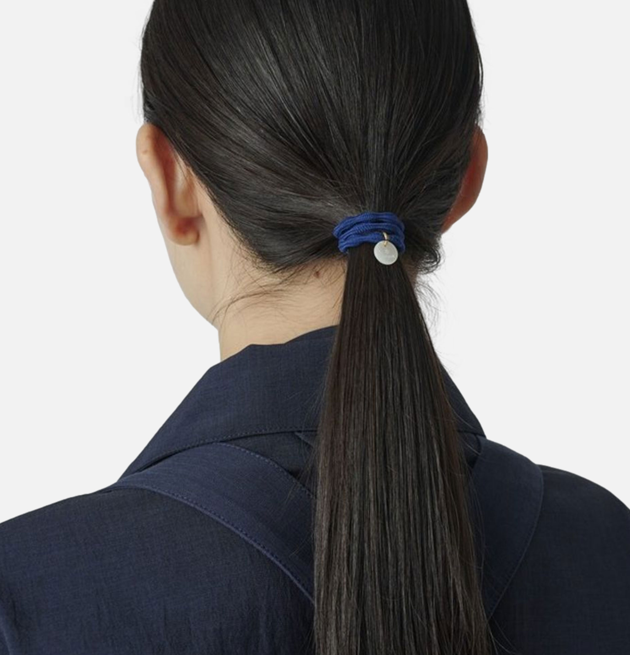 Snow Peak Hair Tie Logo Charm Noir