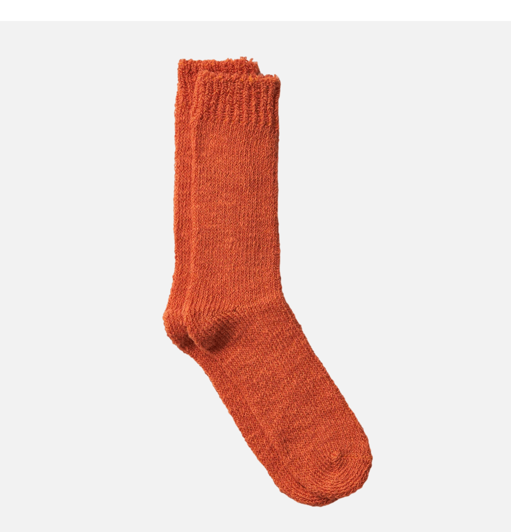 Yahae Organic Cotton Linen Gauge Socks Orange