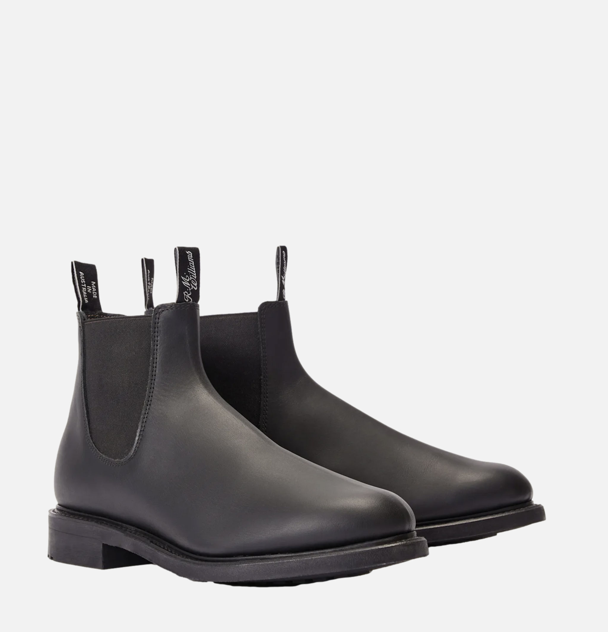 R.M. Williams Gardener Boots Black Leather.