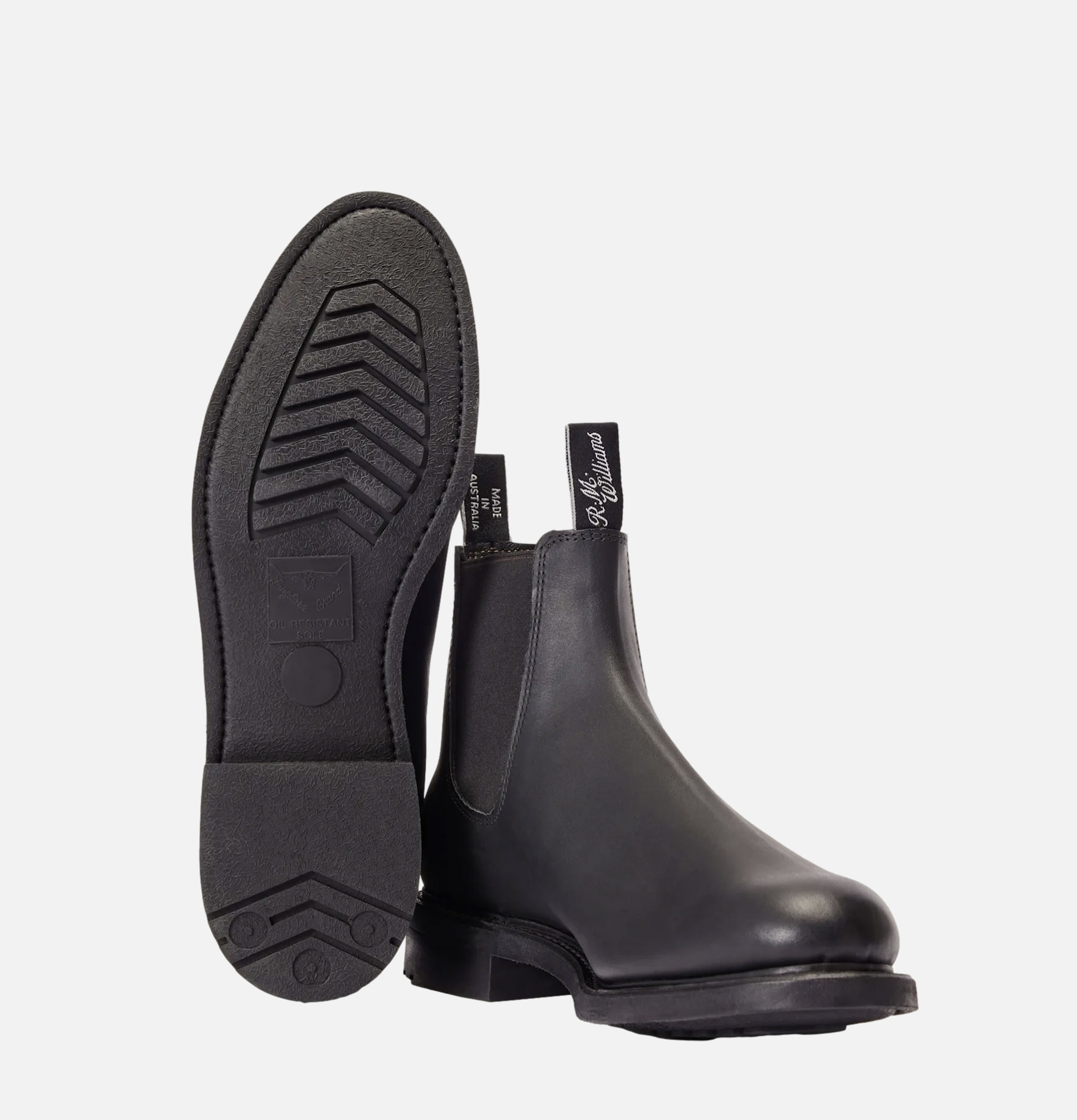 Bottes R.M. Williams Gardener Boots Black Leather.