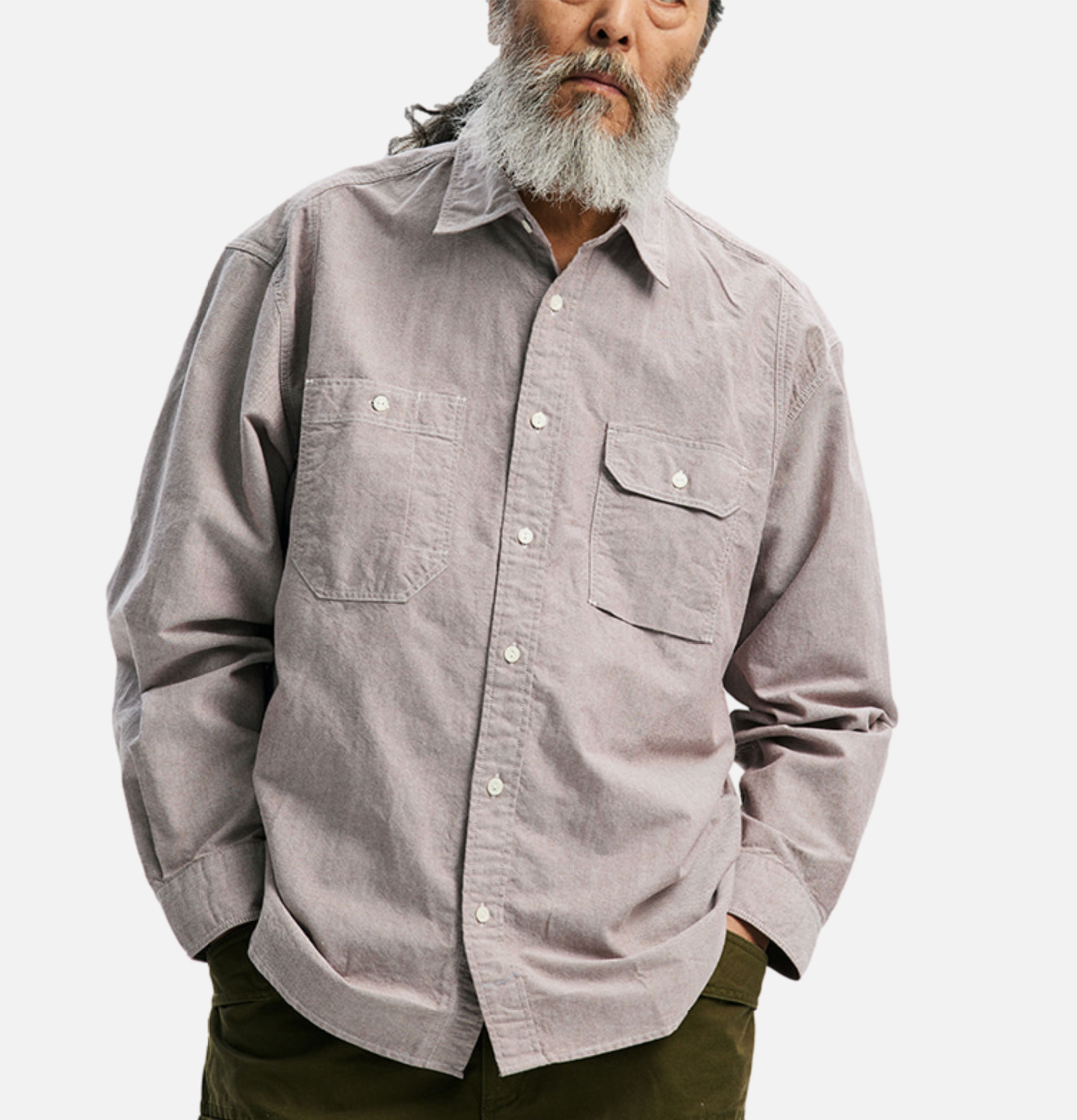 Frizmworks Chemise Oxford Work Marron