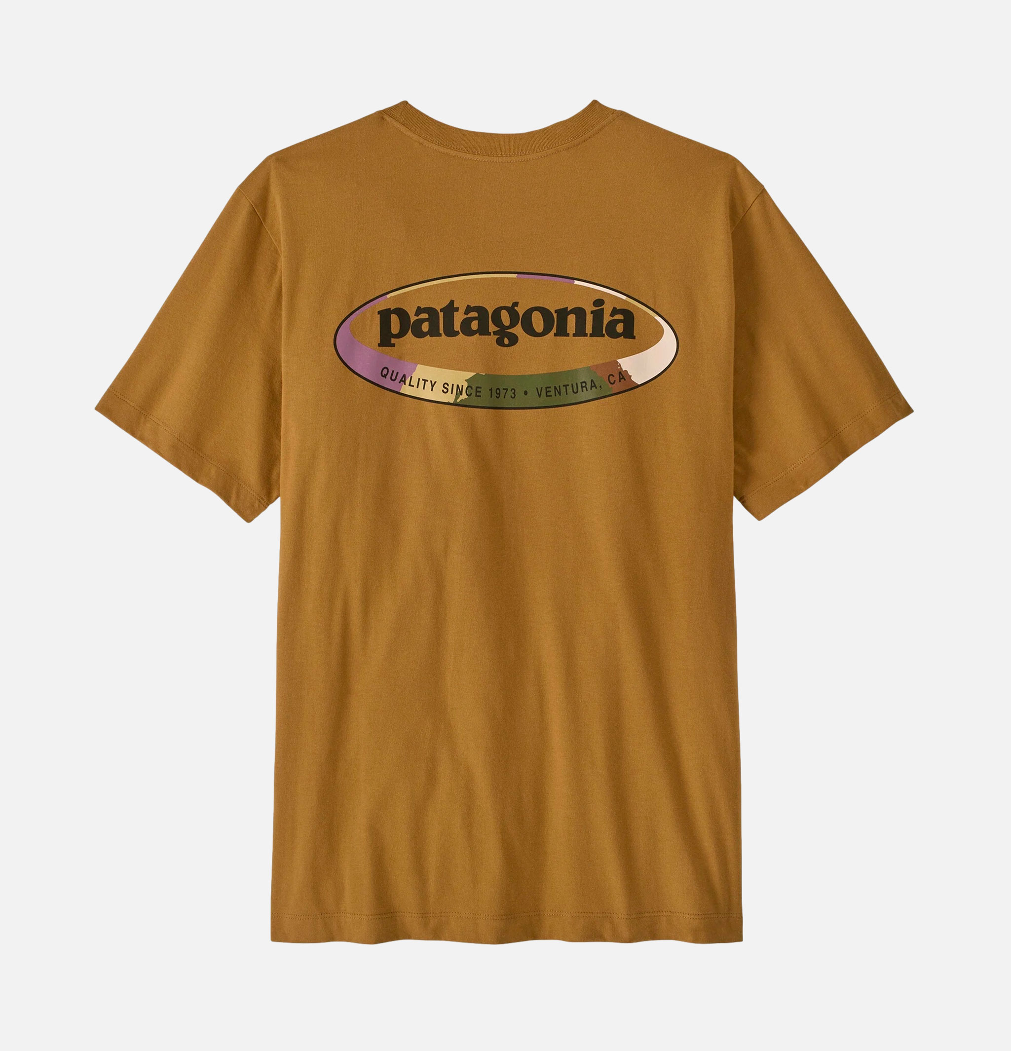 Patagonia 95 Oval Logo Tee Bobcat Brown