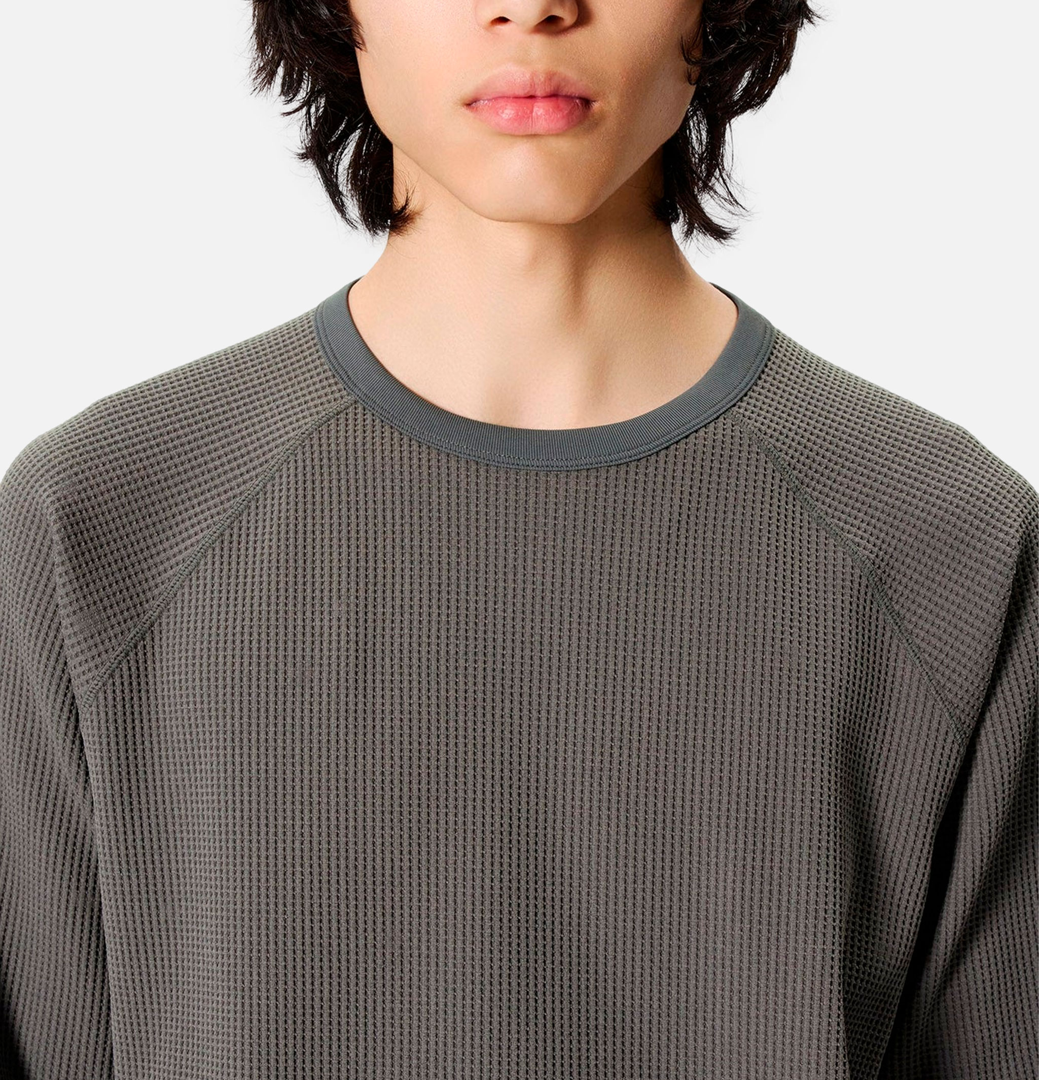 Goldwin Waffle Light Long-Sleeve T-Shirt Black