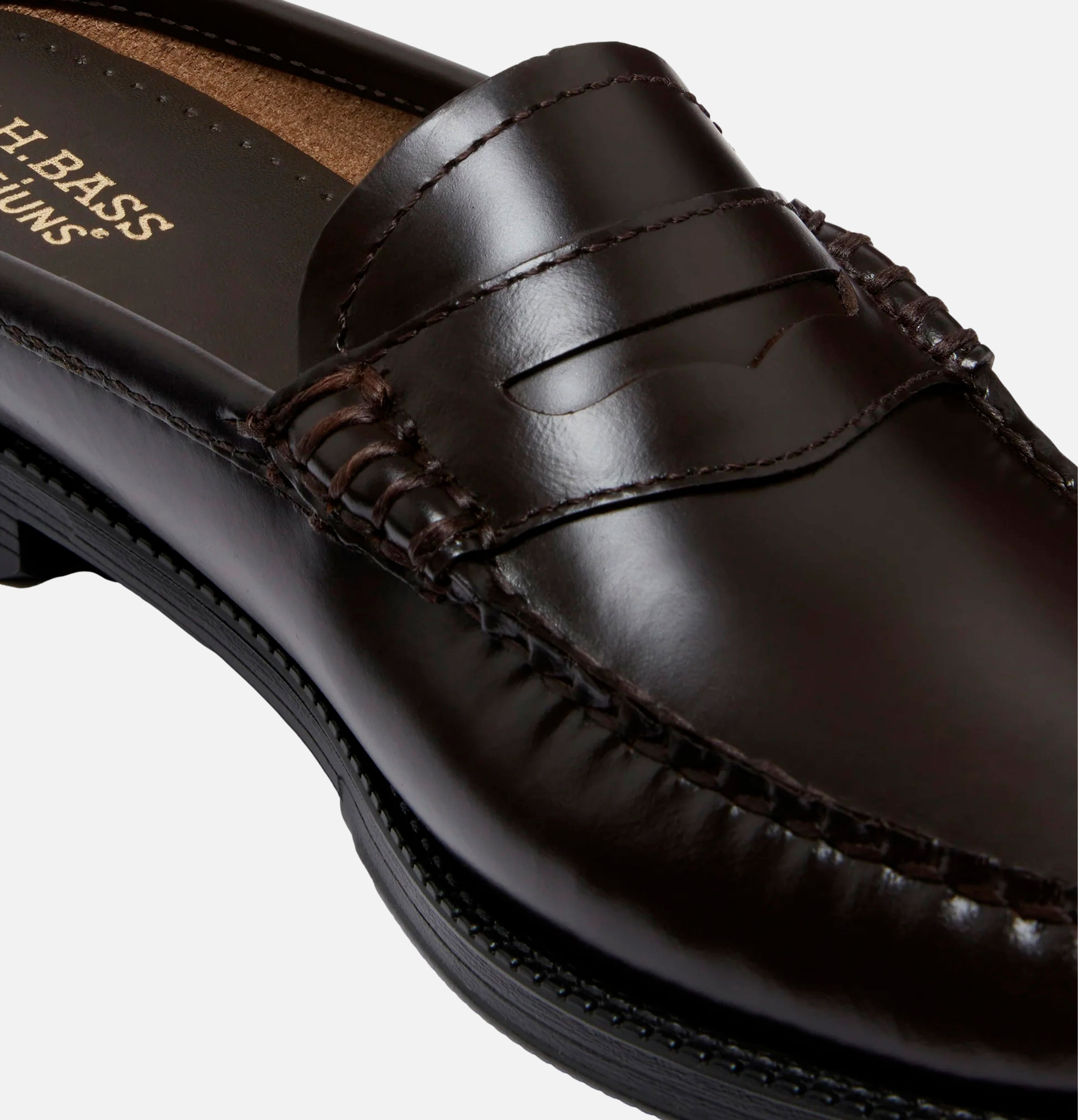 G.H. Bass Weejun Penny Slide Chocolat