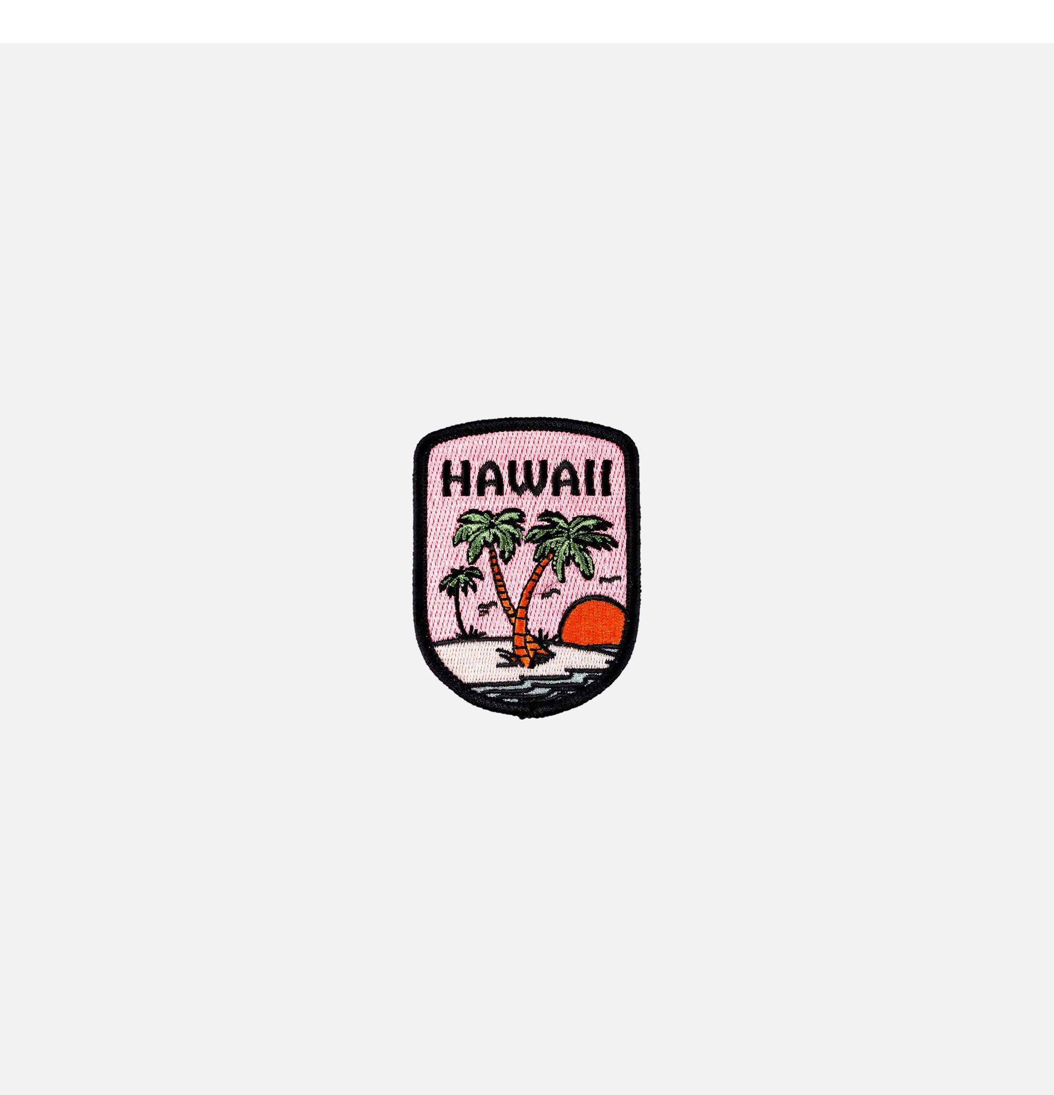 Oxford Pennant Patch Hawaii Brodé