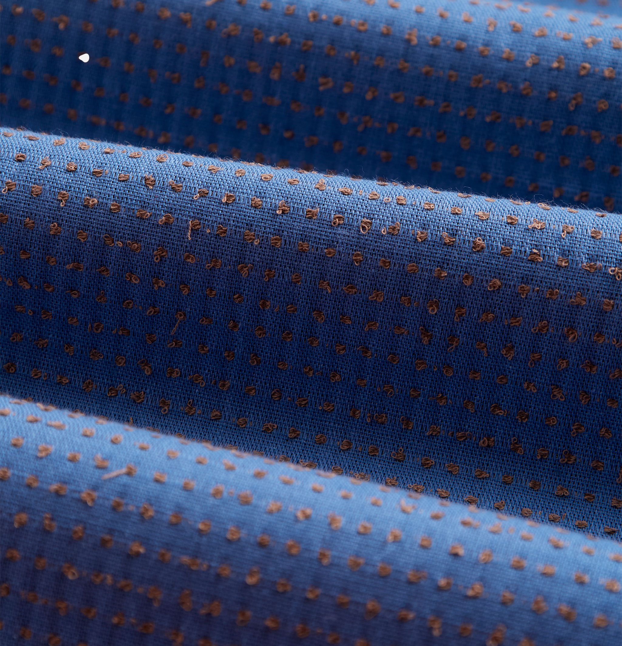 Portuguese Flannel Chemise Dots Blue