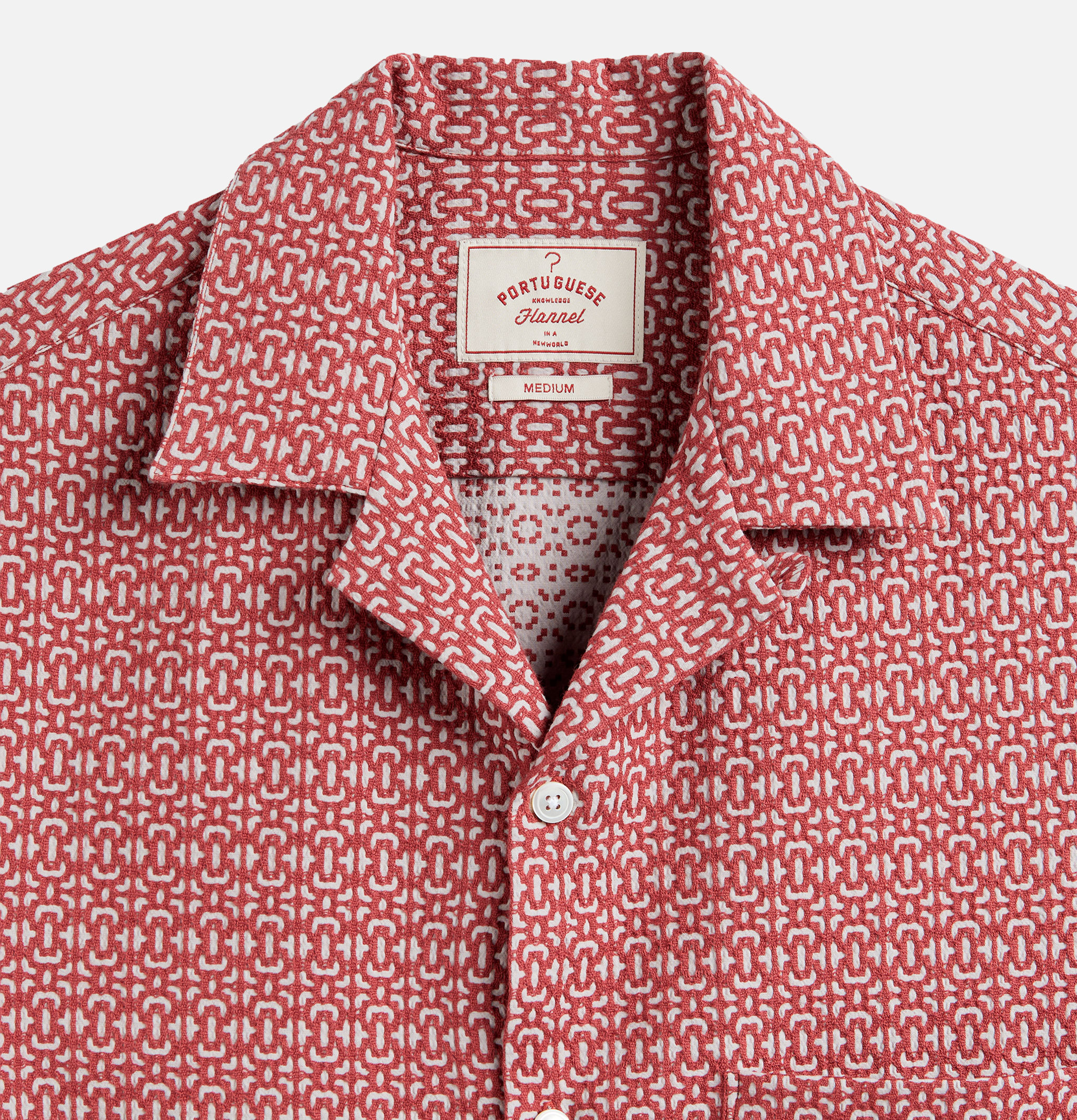 Portuguese Flannel | Shirt Abstract Tile Clay | Shop Royalcheese Paris