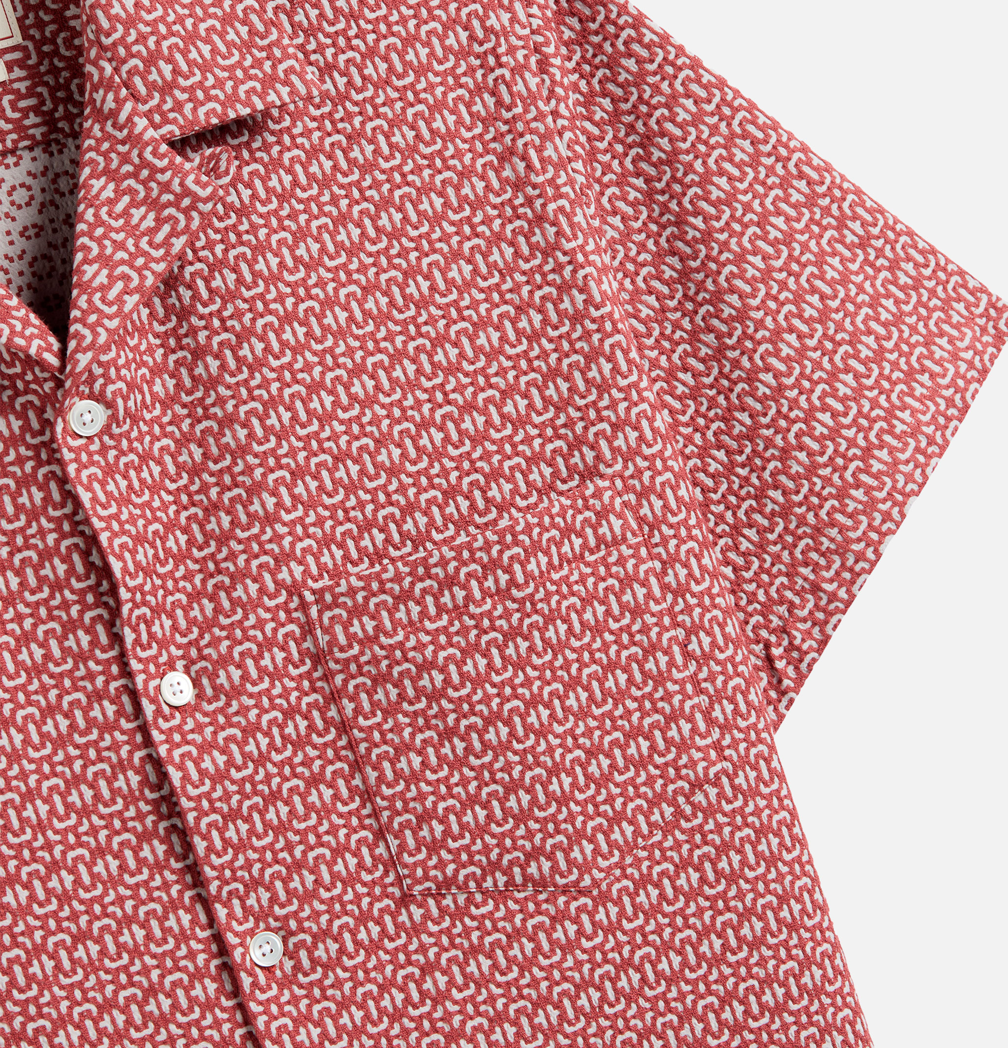Portuguese Flannel | Shirt Abstract Tile Clay | Shop Royalcheese Paris