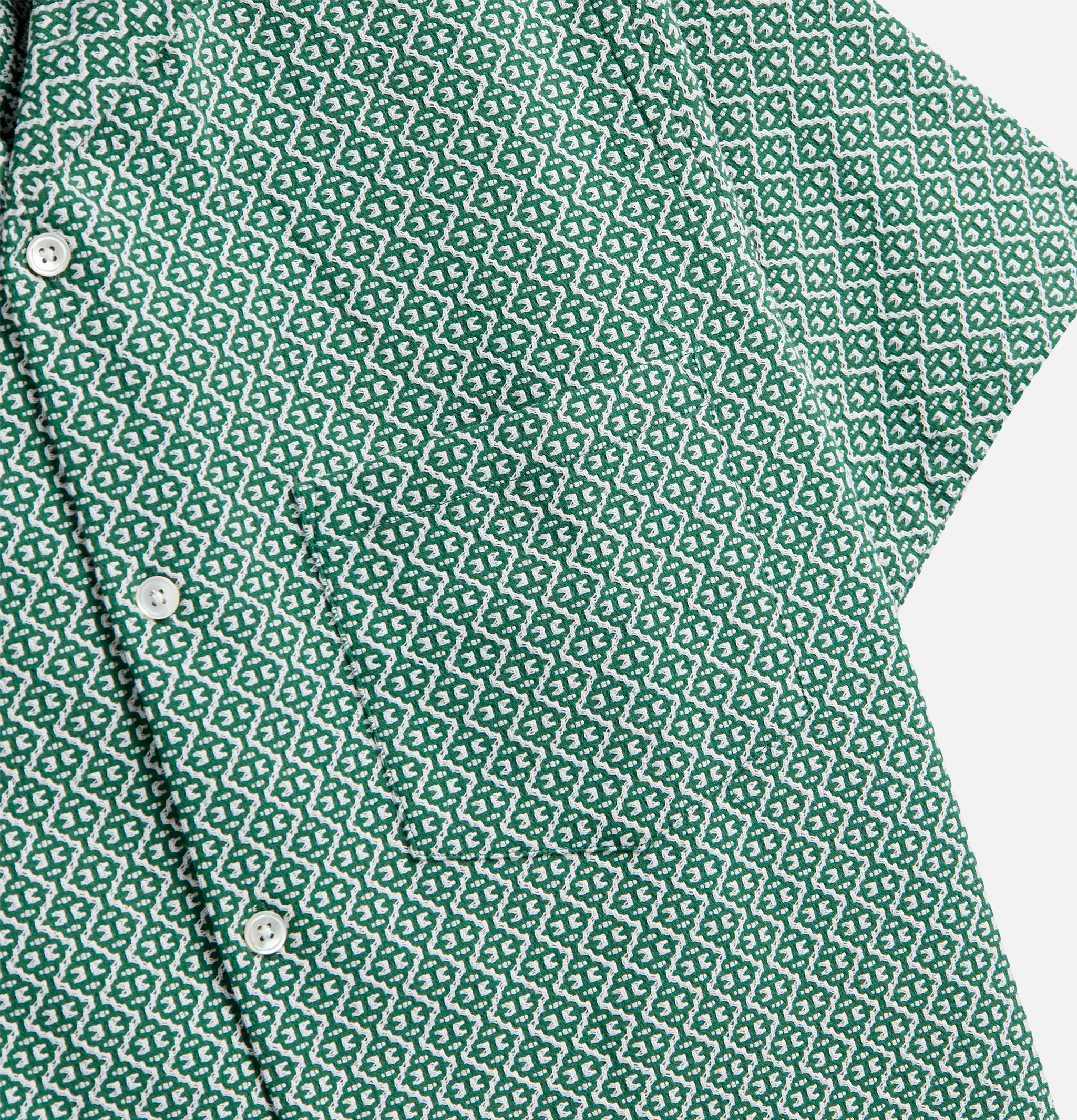 Portuguese Flannel Shirt Tile Green