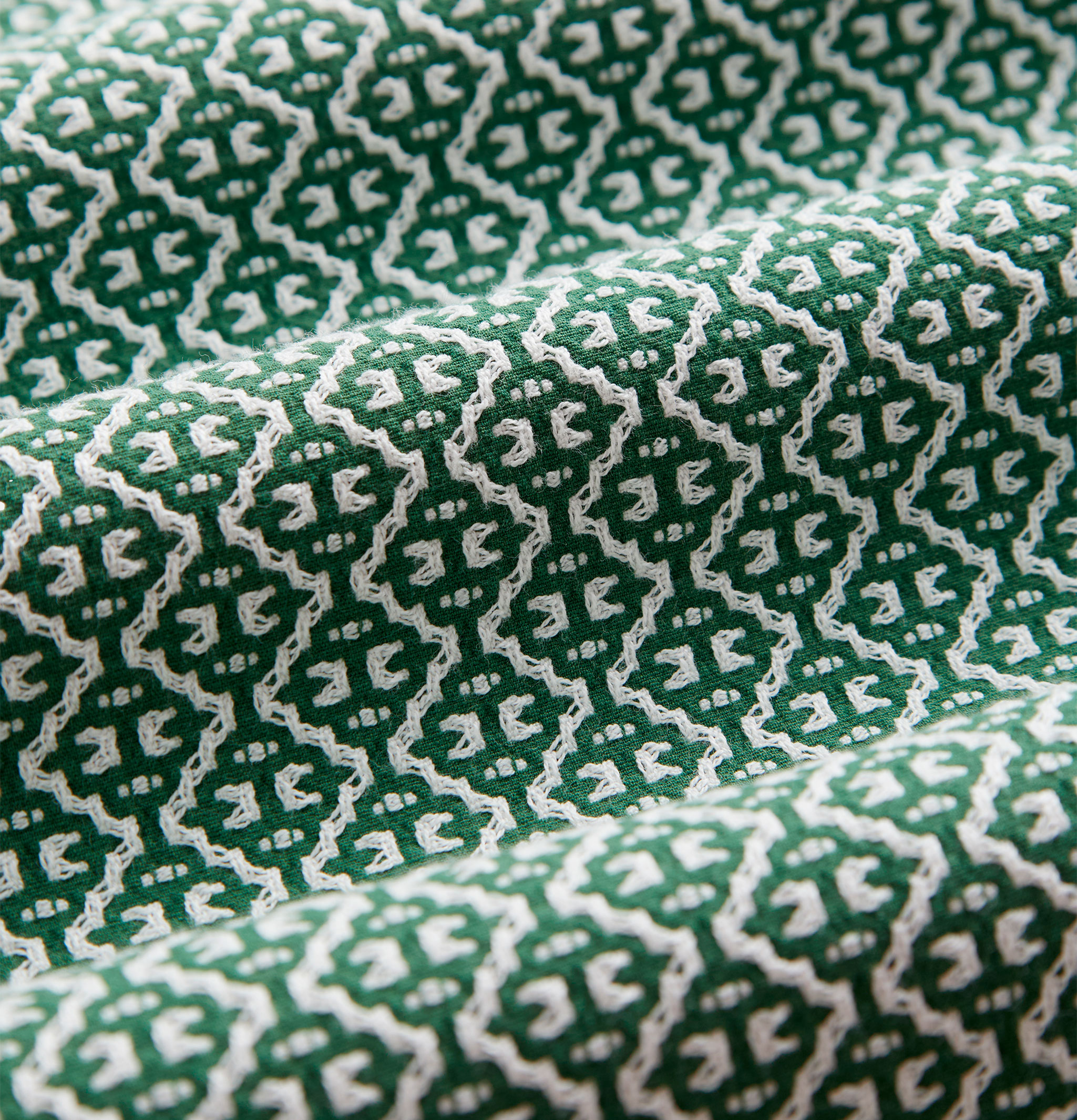 Portuguese Flannel Shirt Tile Green