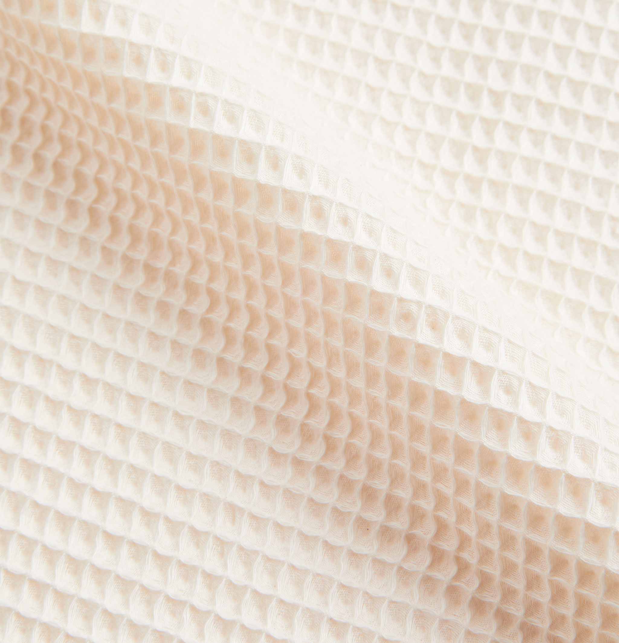 Portuguese Flannel Shirt Honey Comb White
