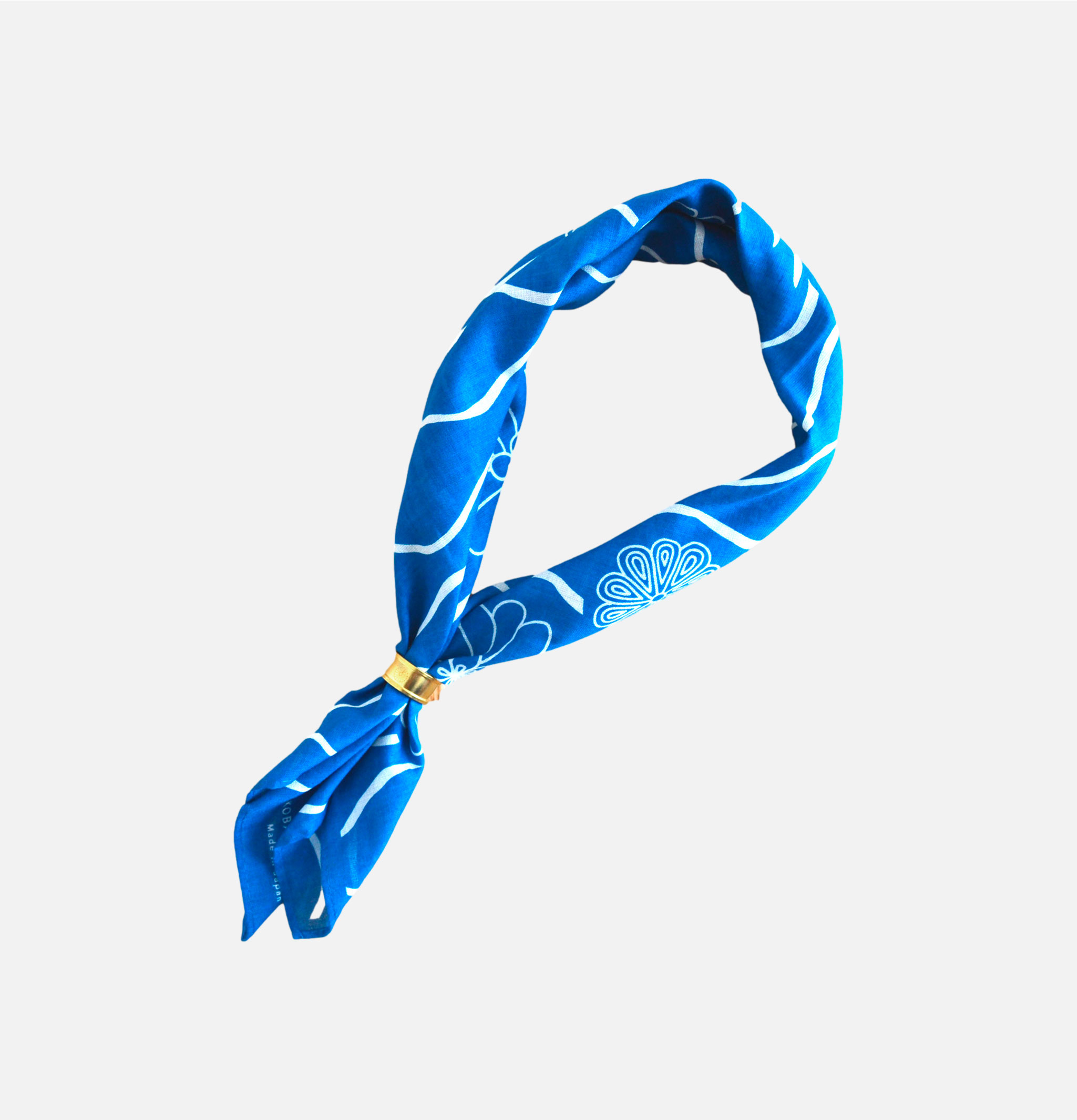 Kobashi Studio | Light Blue Bandana | Shop Royalcheese Paris
