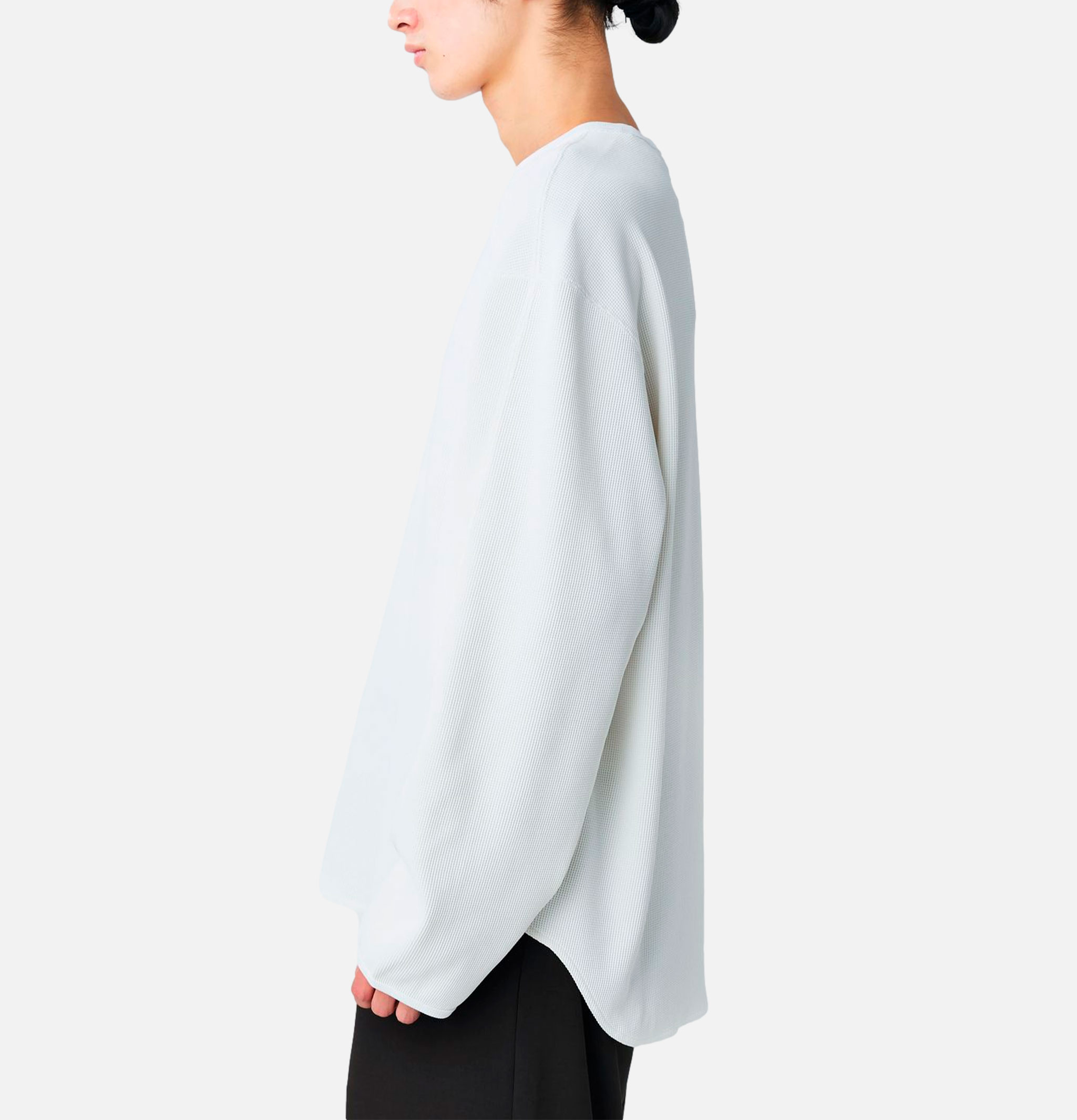 Snow Peak Dry Waffle Long-Sleeve T-Shirt White