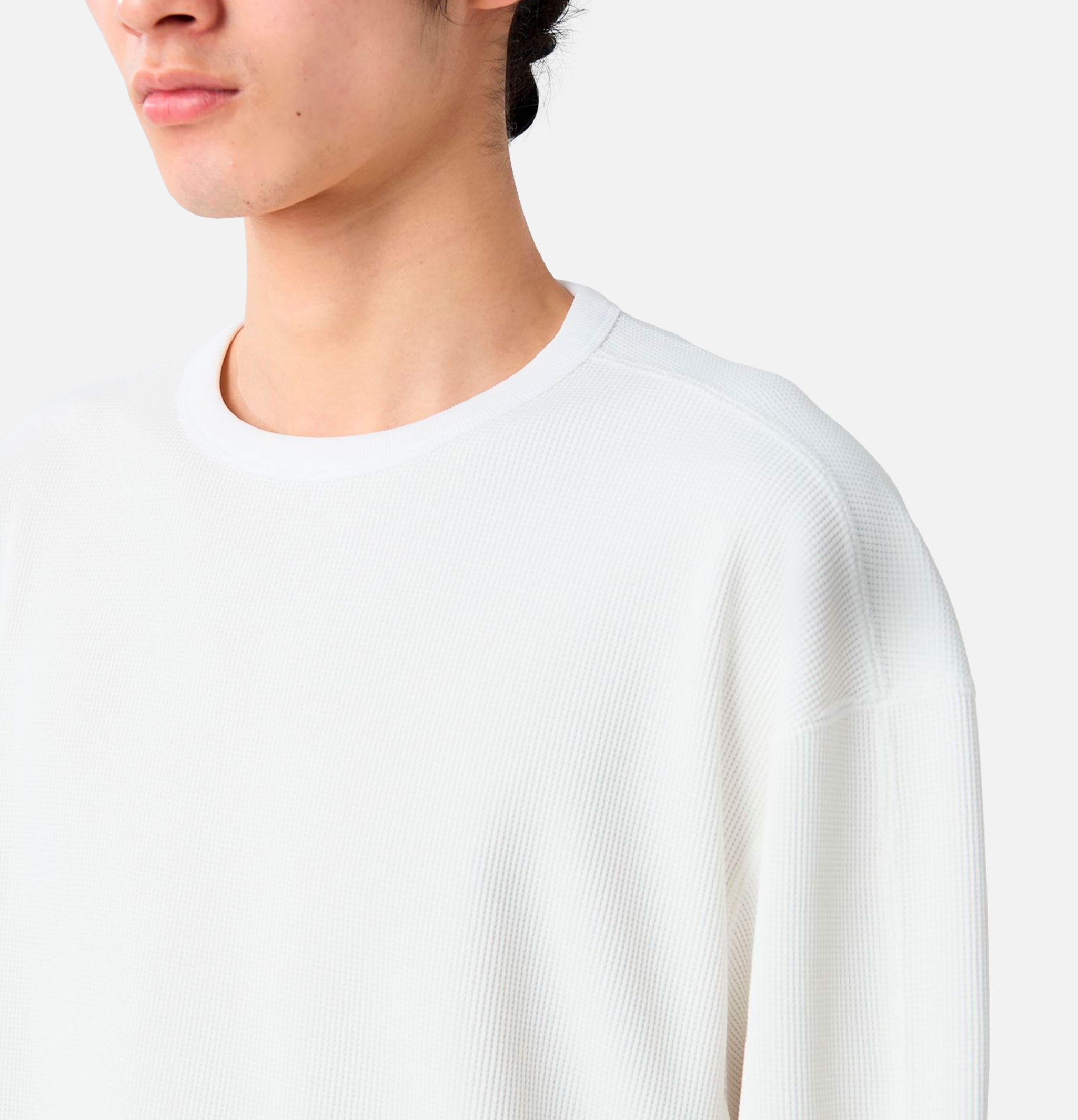 Snow Peak Dry Waffle Long-Sleeve T-Shirt White