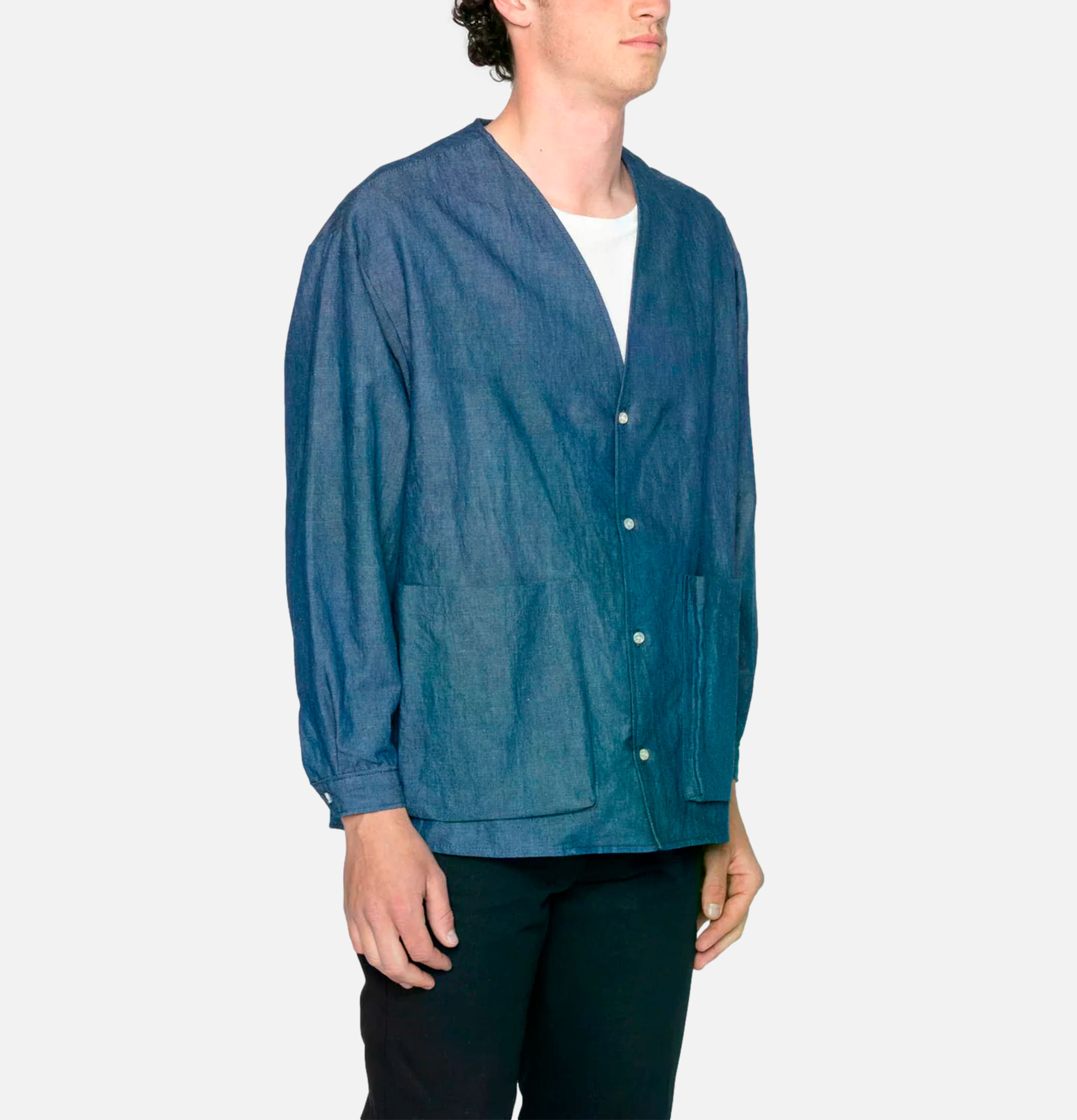 Naked & Famous Wise Guy Linen Blend Denim Jacket