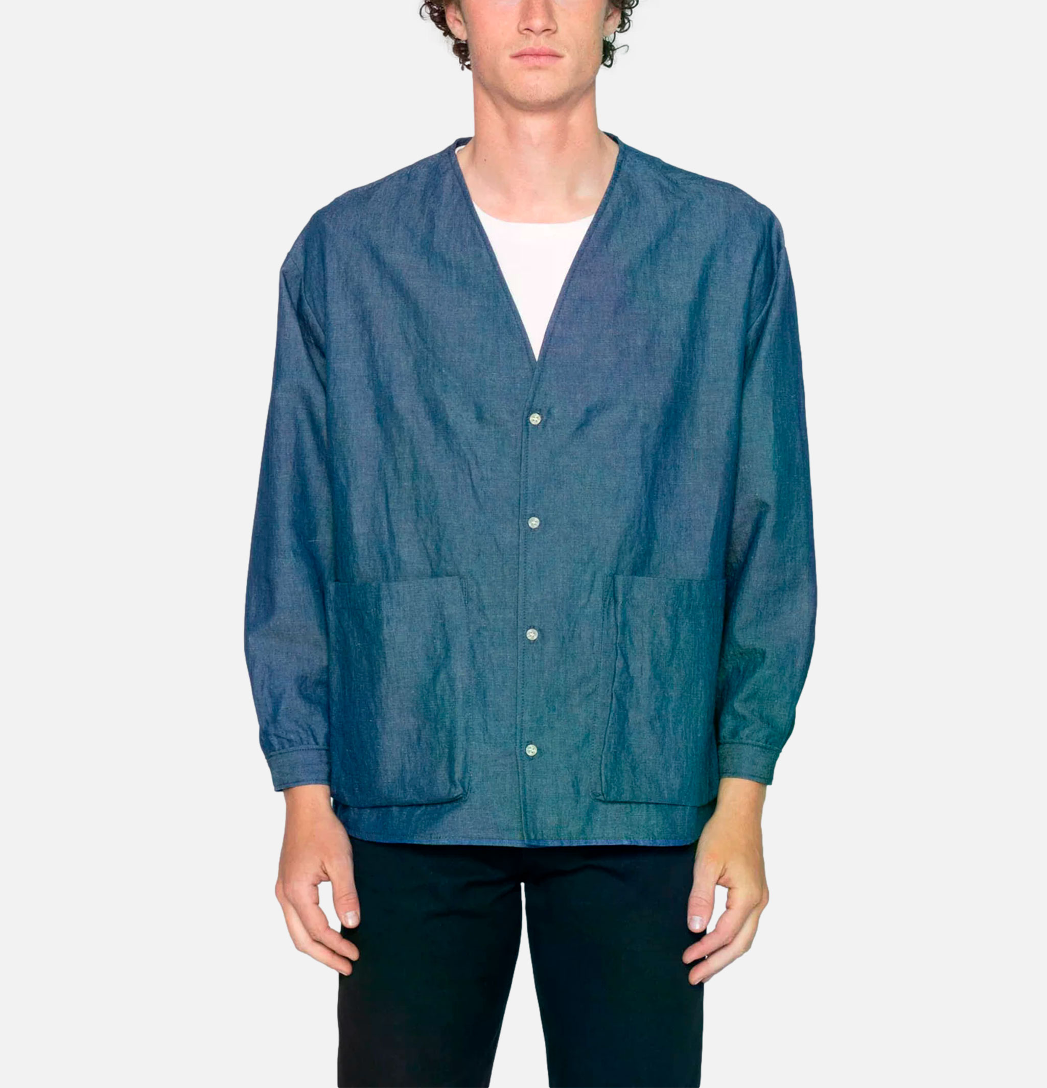Naked & Famous Wise Guy Linen Blend Denim Jacket