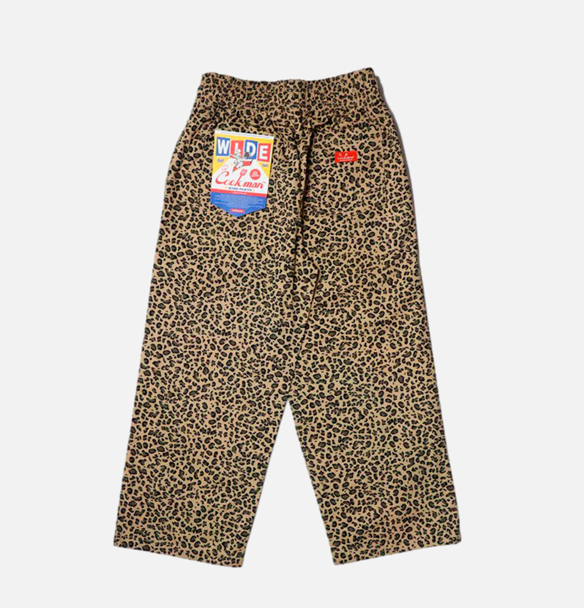 Cookman Wide Chef Pants Leopard