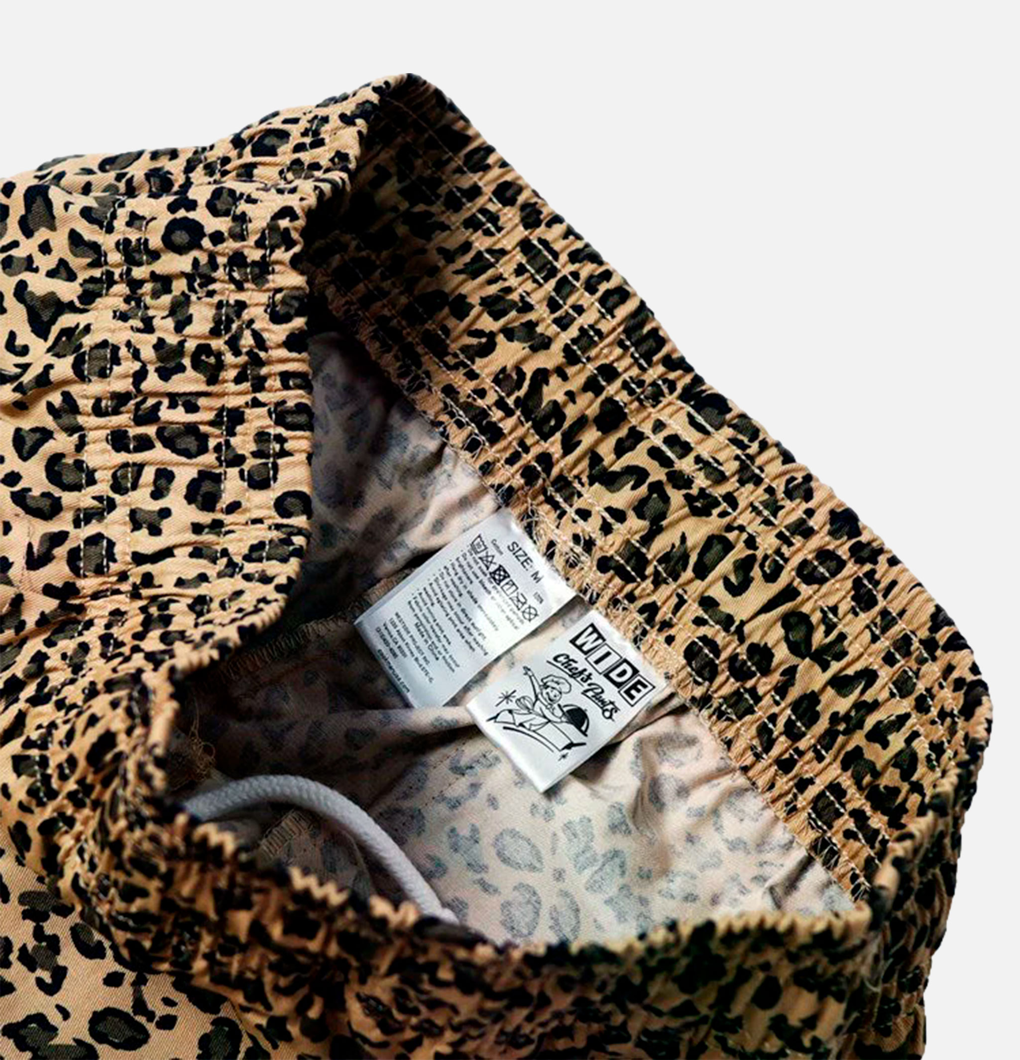 Cookman Wide Chef Pants Leopard