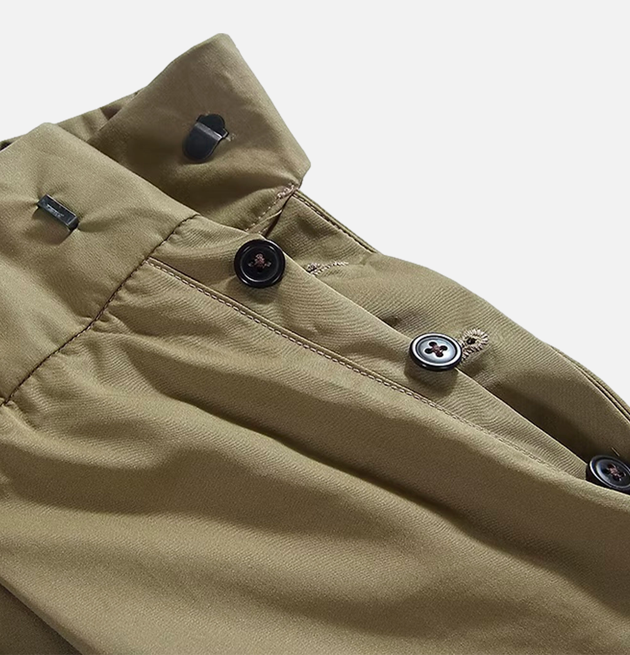 Standard Types Side Button Shorts Green