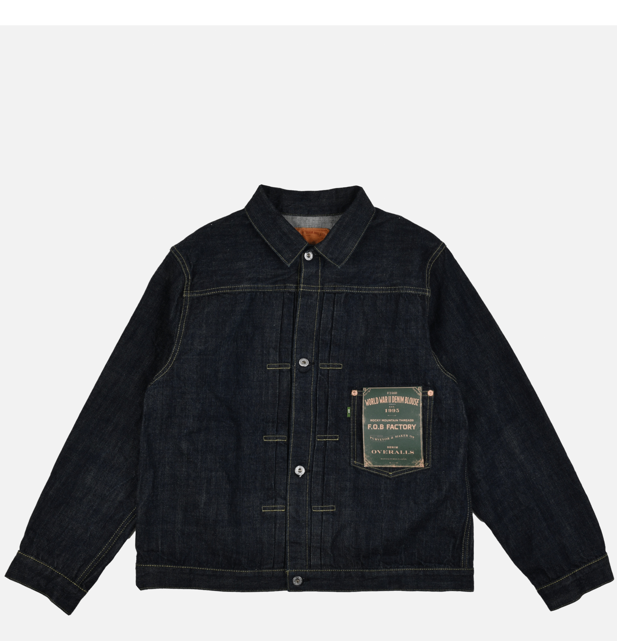 Fob Factory F2460 WWII Type 1 Jacket Indigo