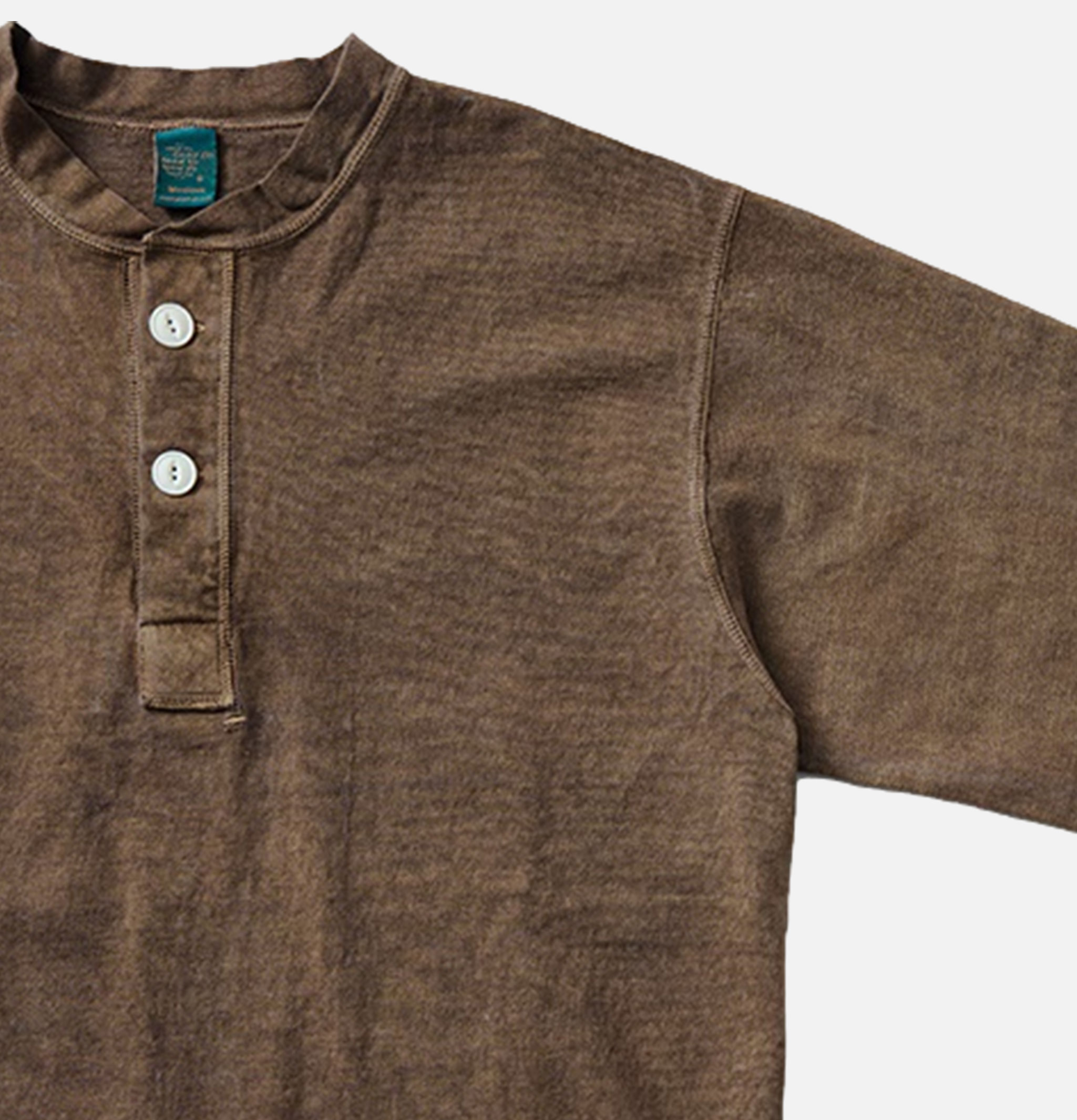 Good On Ls Heavy Henley Tee Marron