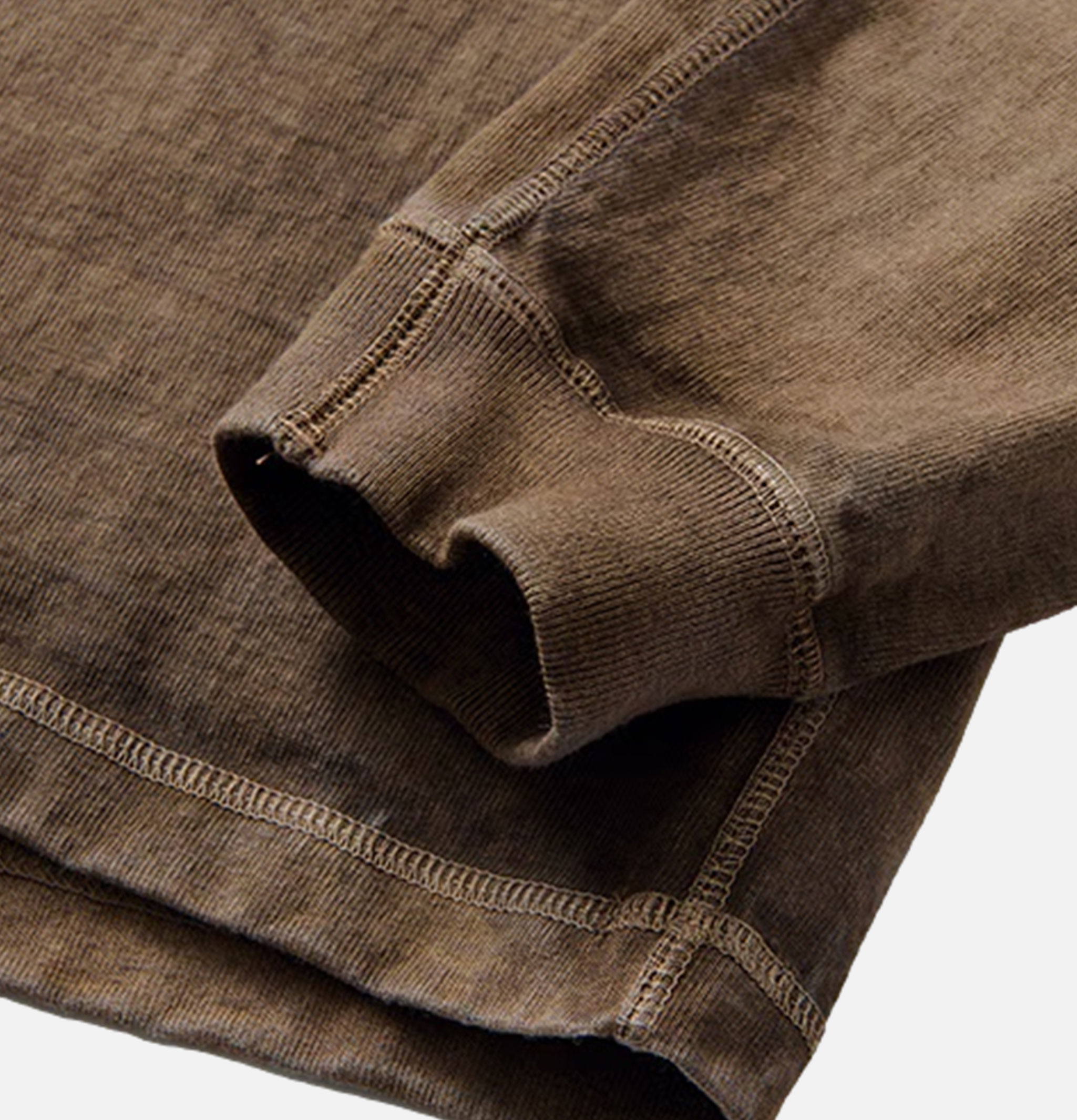 Good On Ls Heavy Henley Tee Marron