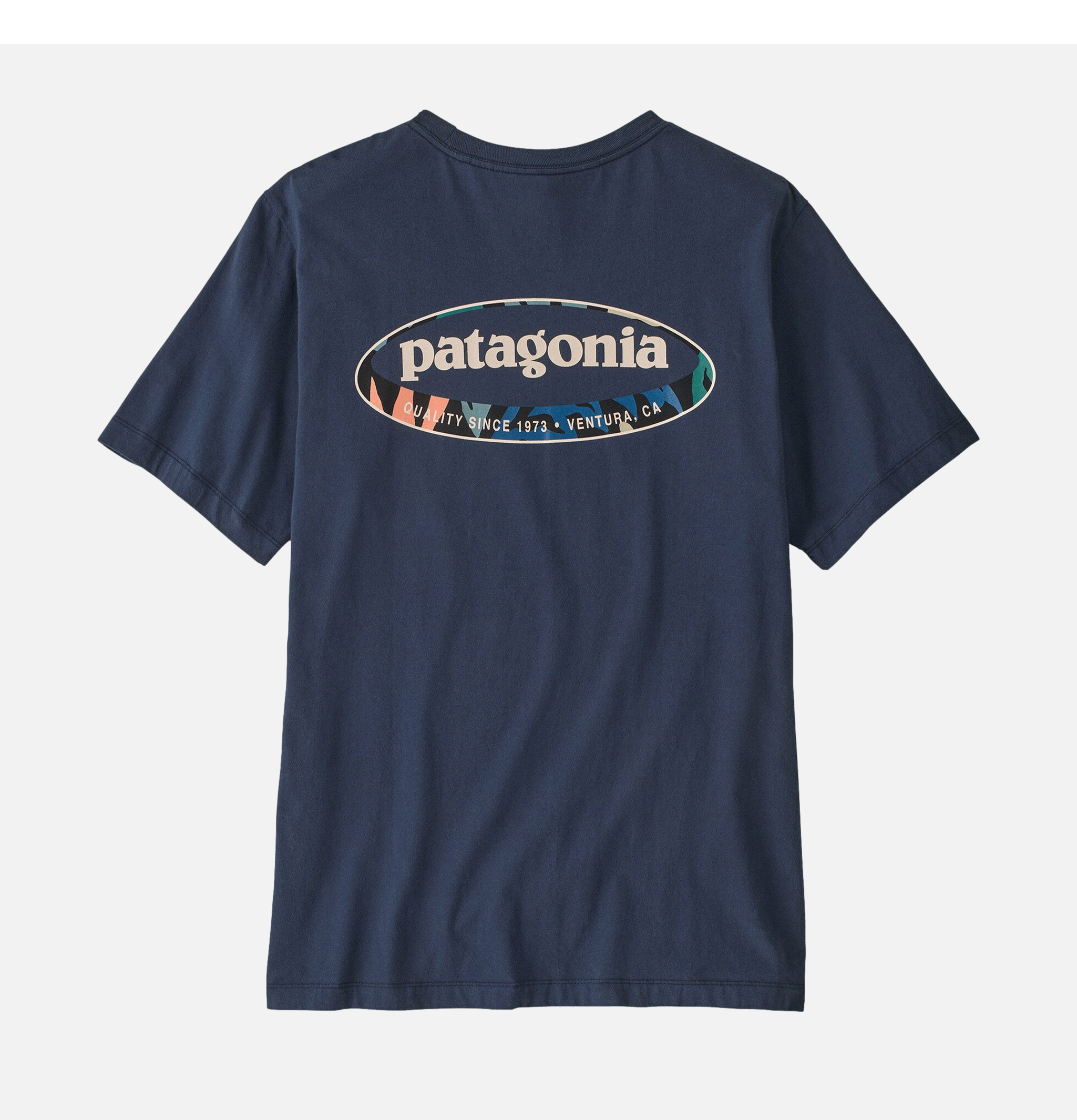T-shirt Patagonia '95 Oval Logo New Navy