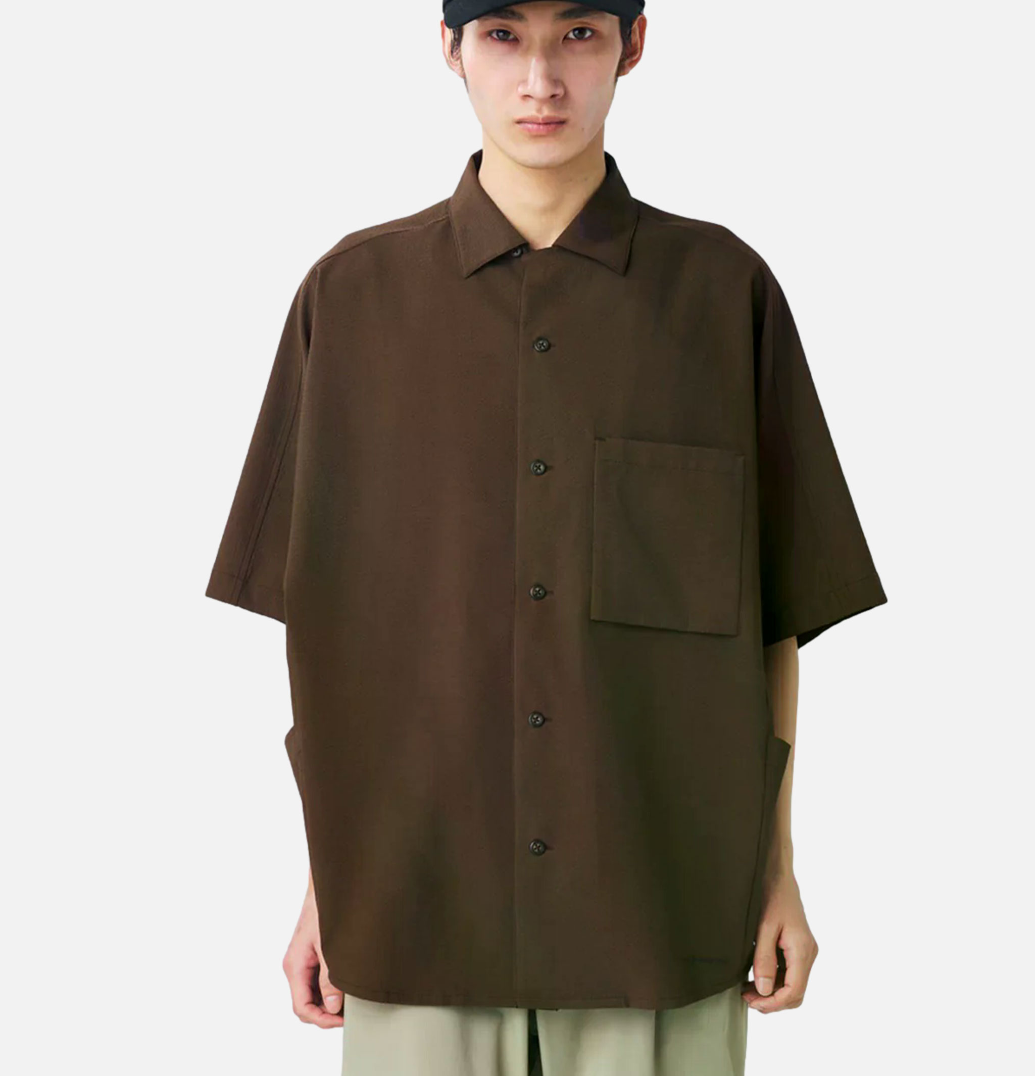 Snow Peak Airo Short-Sleeve Shirt in Brown