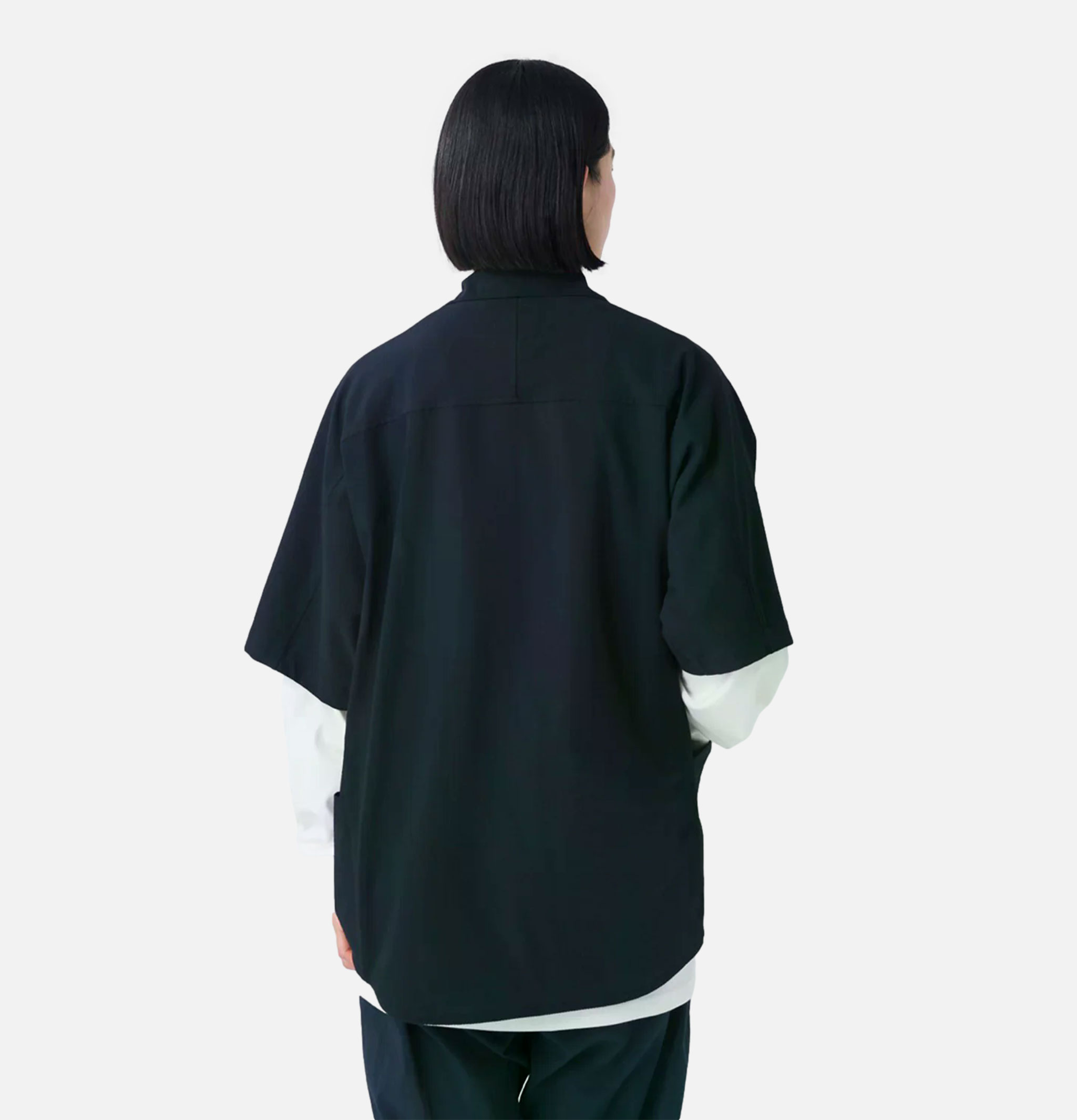 Snow Peak Airo Short-Sleeve Shirt in Black