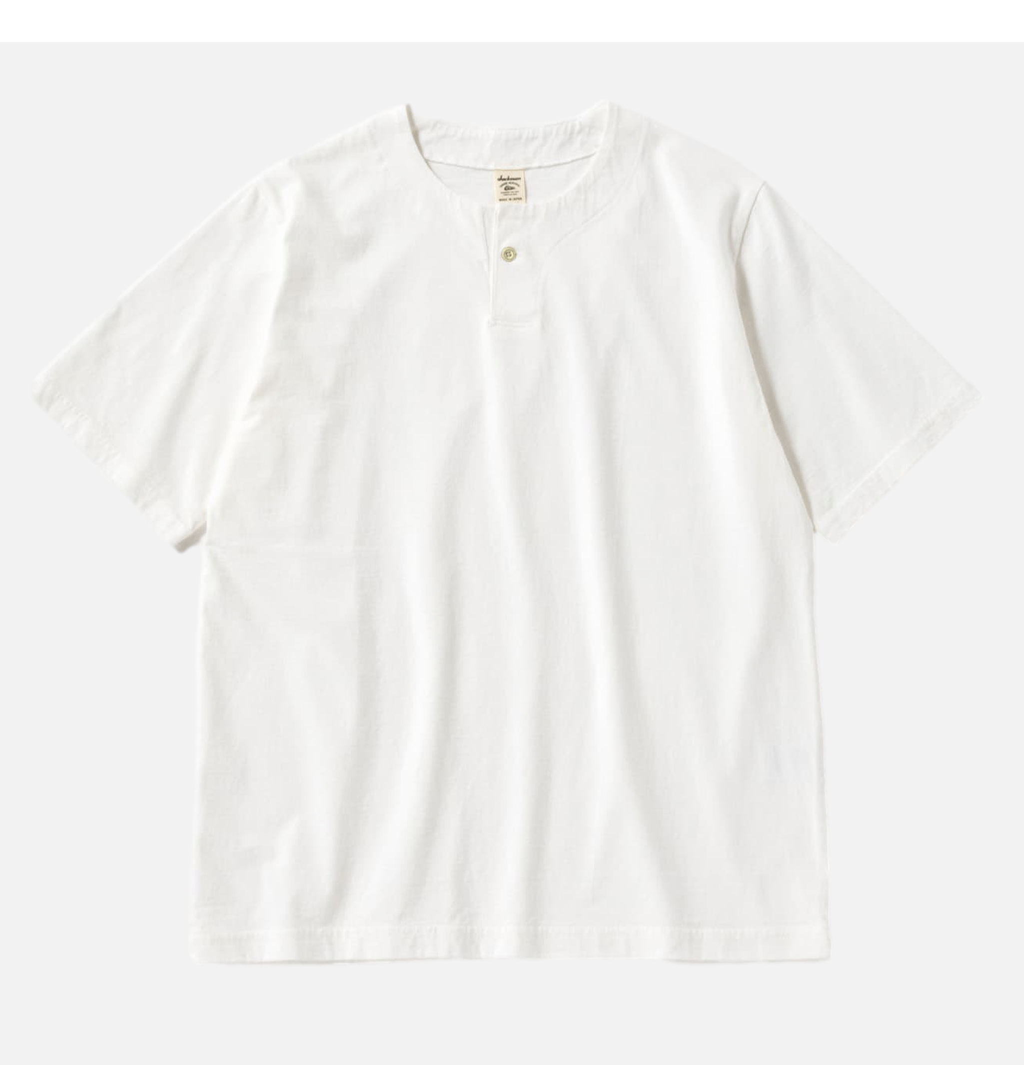 Jackman Henleyneck T-shirt Blanc