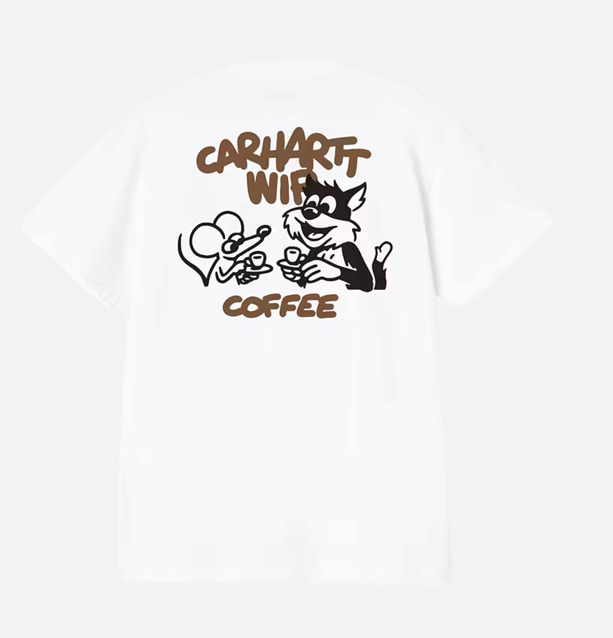 T-shirt Carhartt WIP S/s Coffee Break Blanc