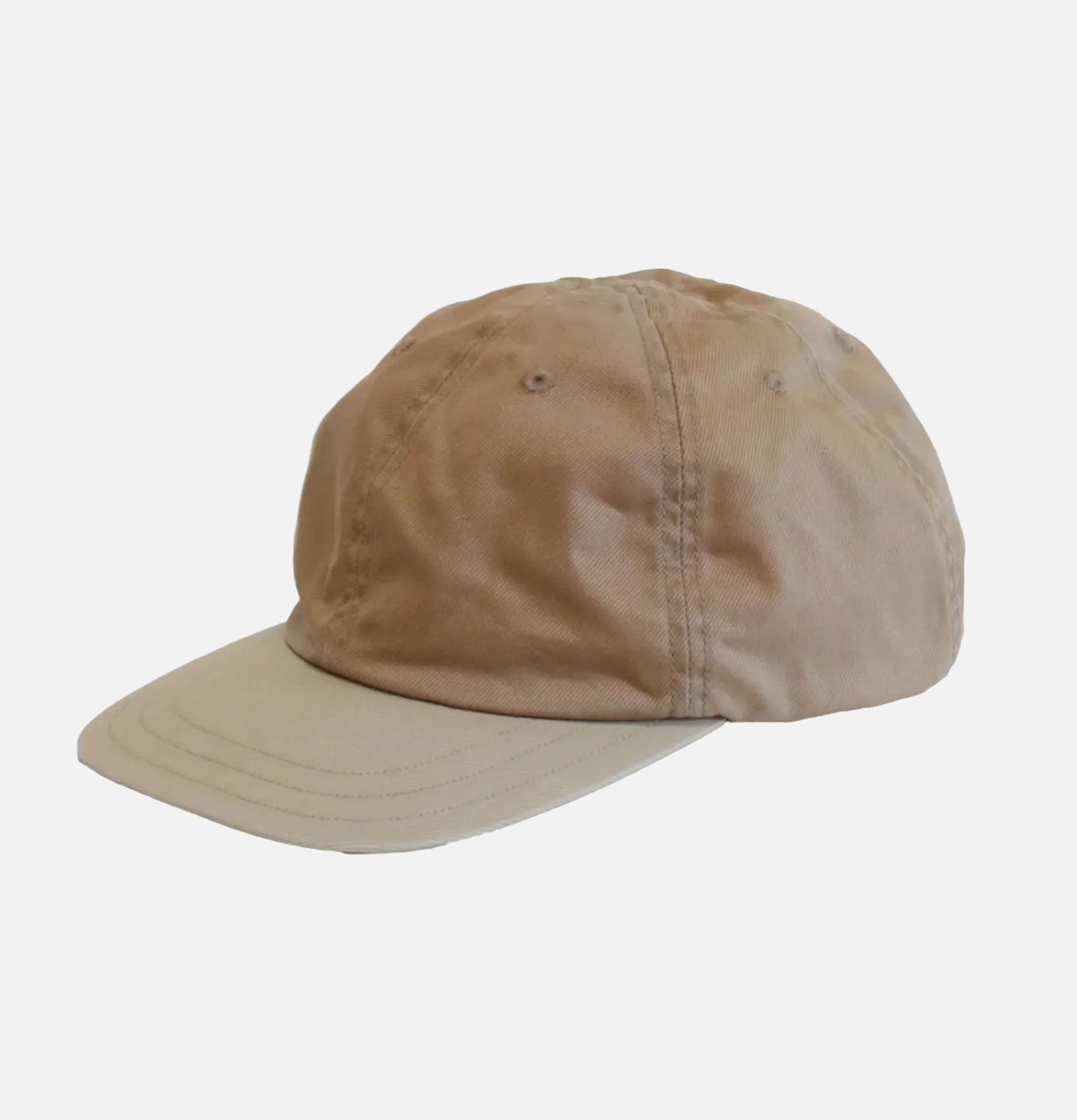 Decho Mil Drill Bicolor Ball Cap Buckle Beige
