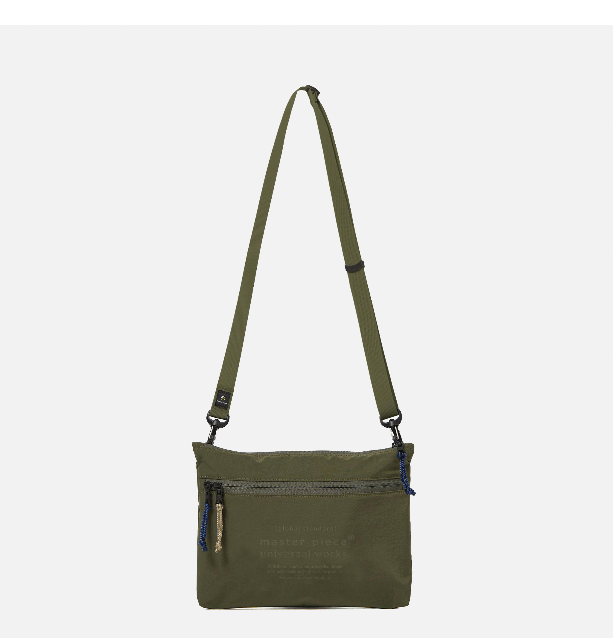 Master Pieces x Universal Works Sacoche Canvas Olive