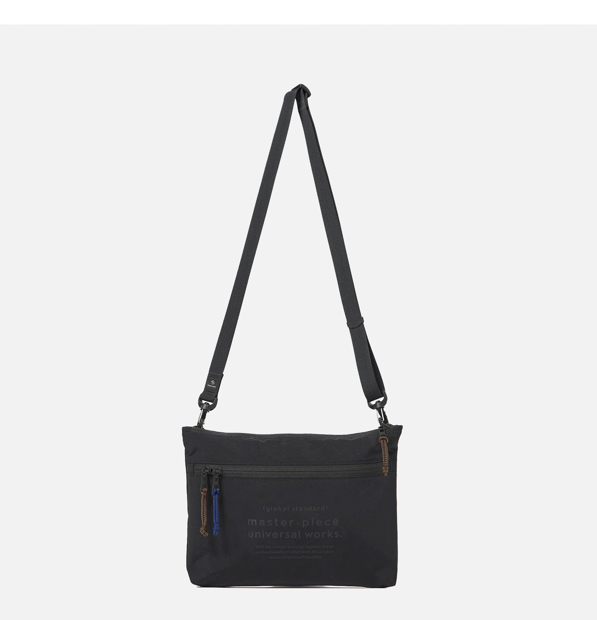 Master Pieces x Universal Works Sacoche Canvas Black