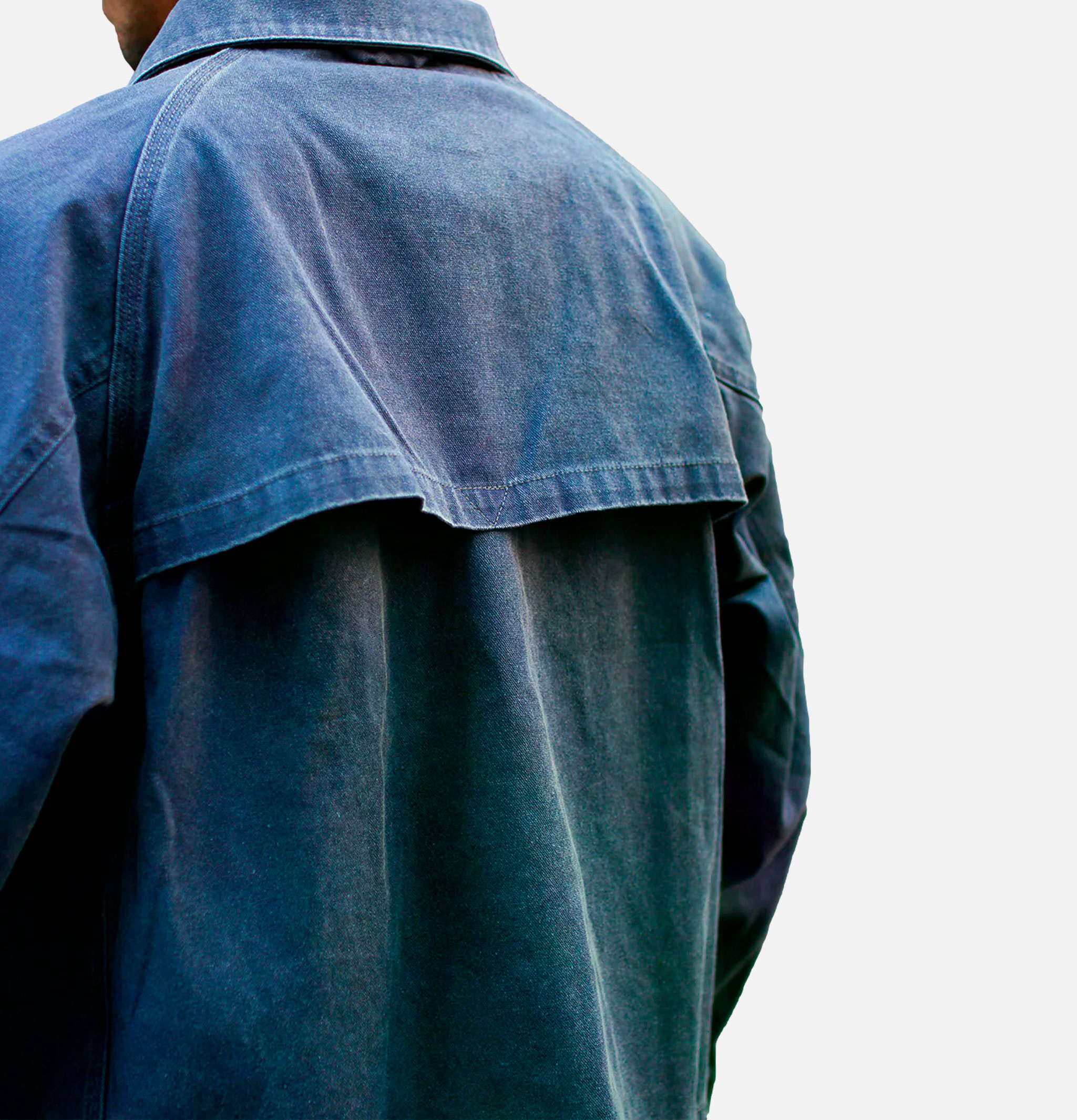 Snow Peak Sulfur Dyed Fade Coverall Blue
