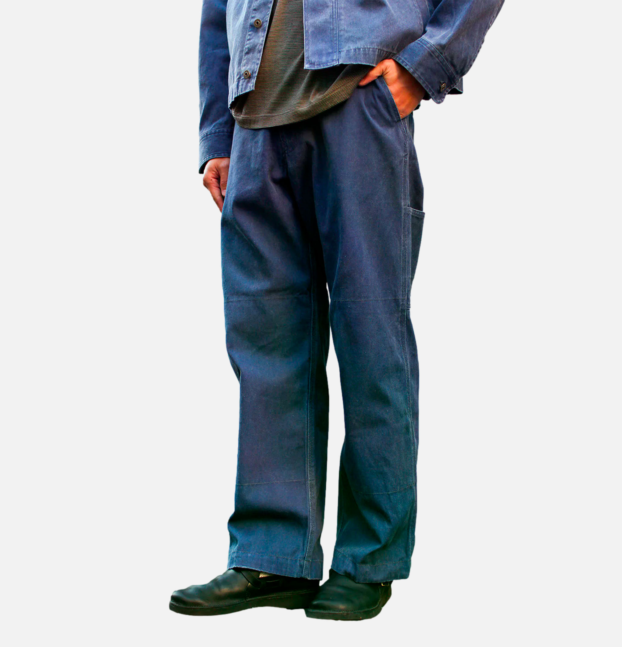 Snow Peak Sulfur Dyed Fade Pants Blue