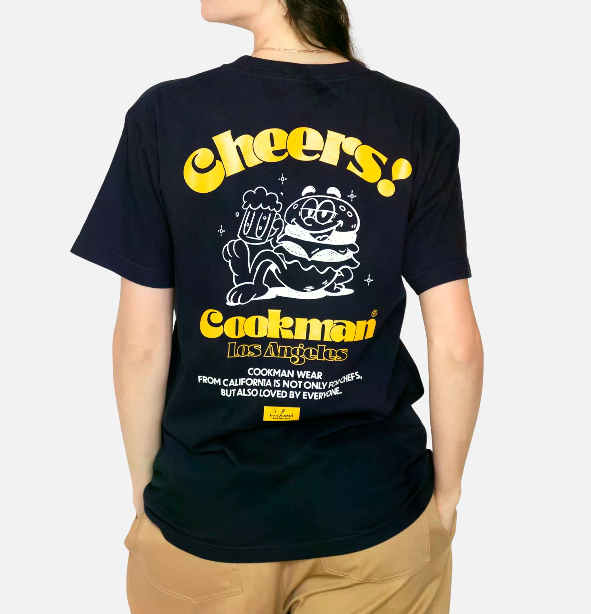 Cookman Cheers Burger Tee Navy