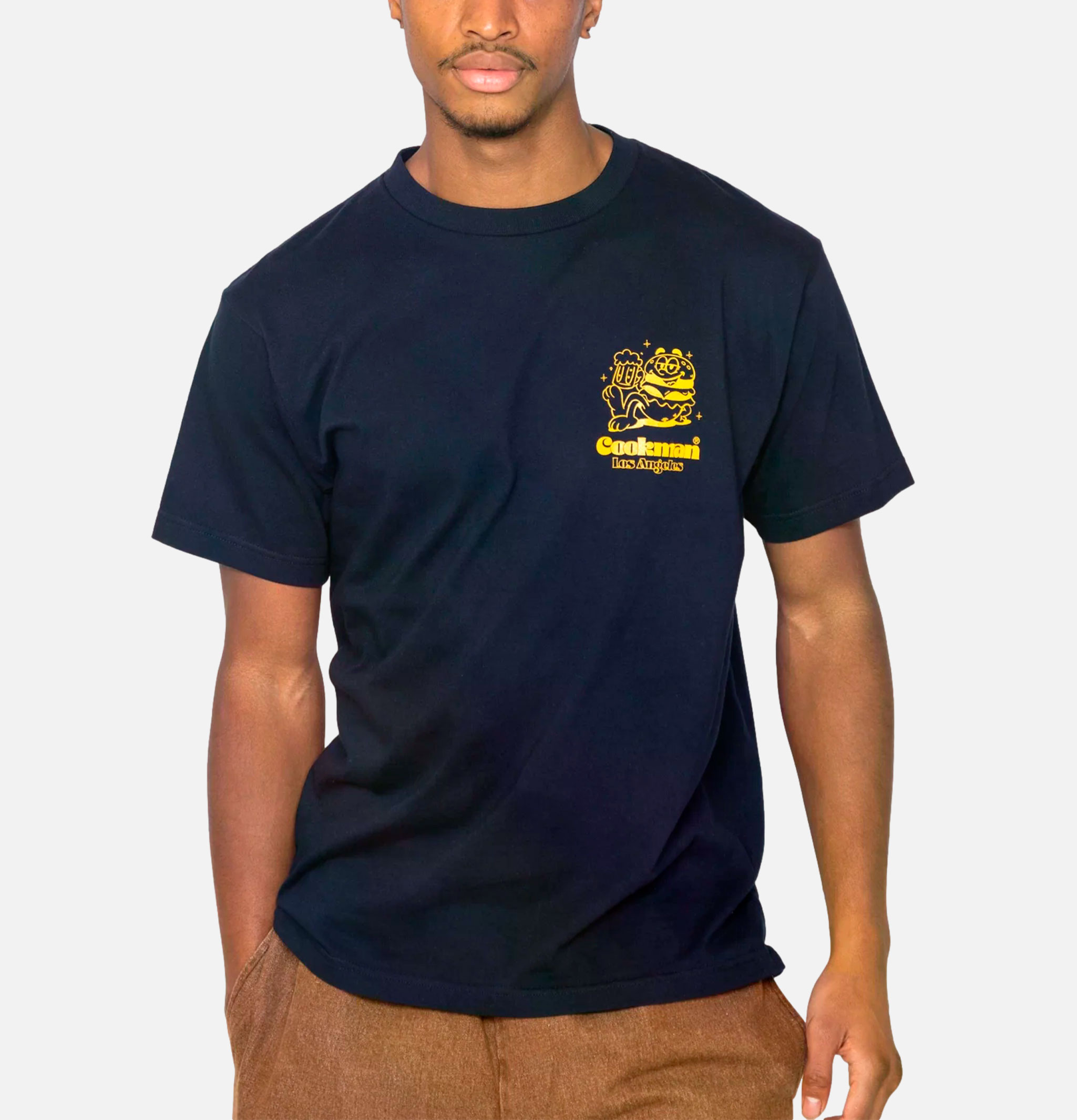 Cookman Cheers Burger Tee Navy