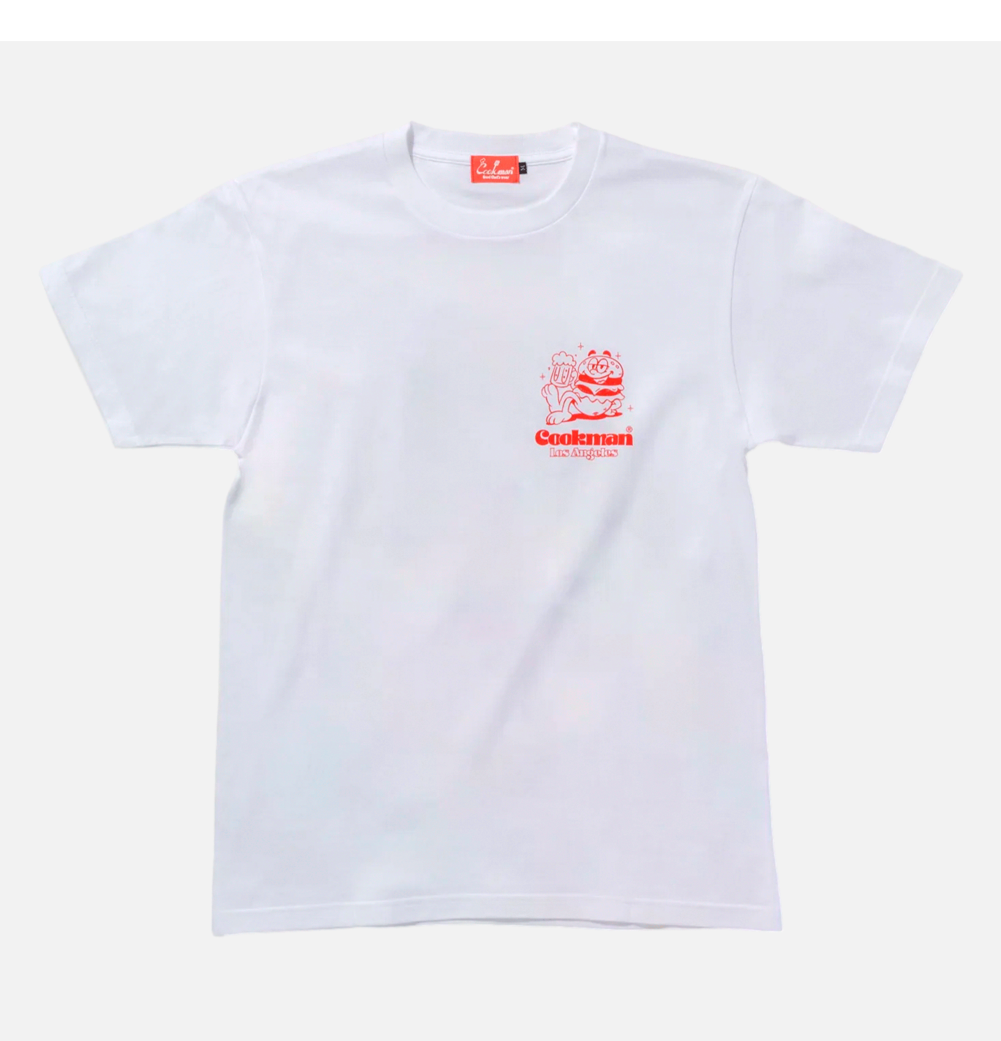 Cookman Cheers Burger Tee White